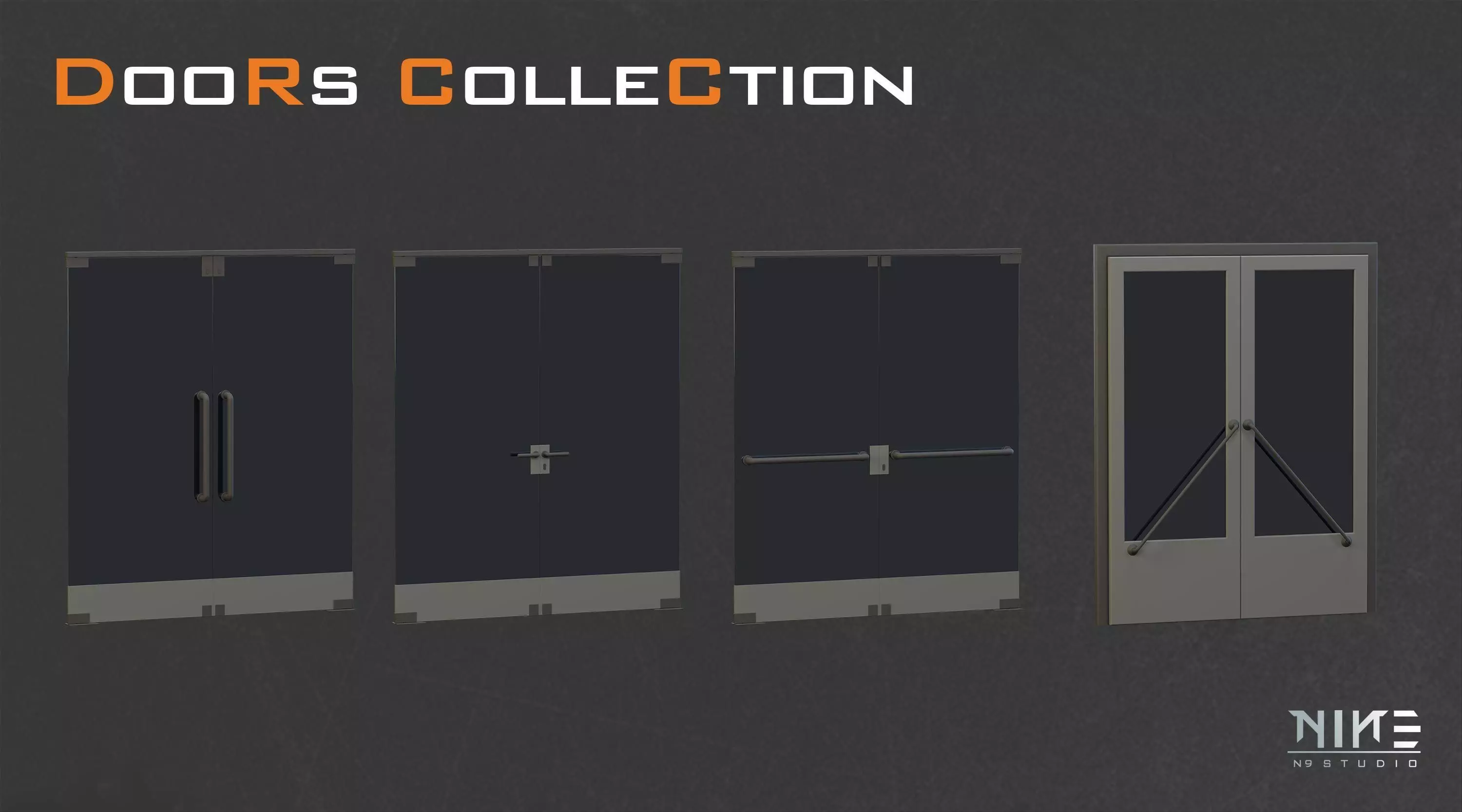 Doors Collection 3D model_17