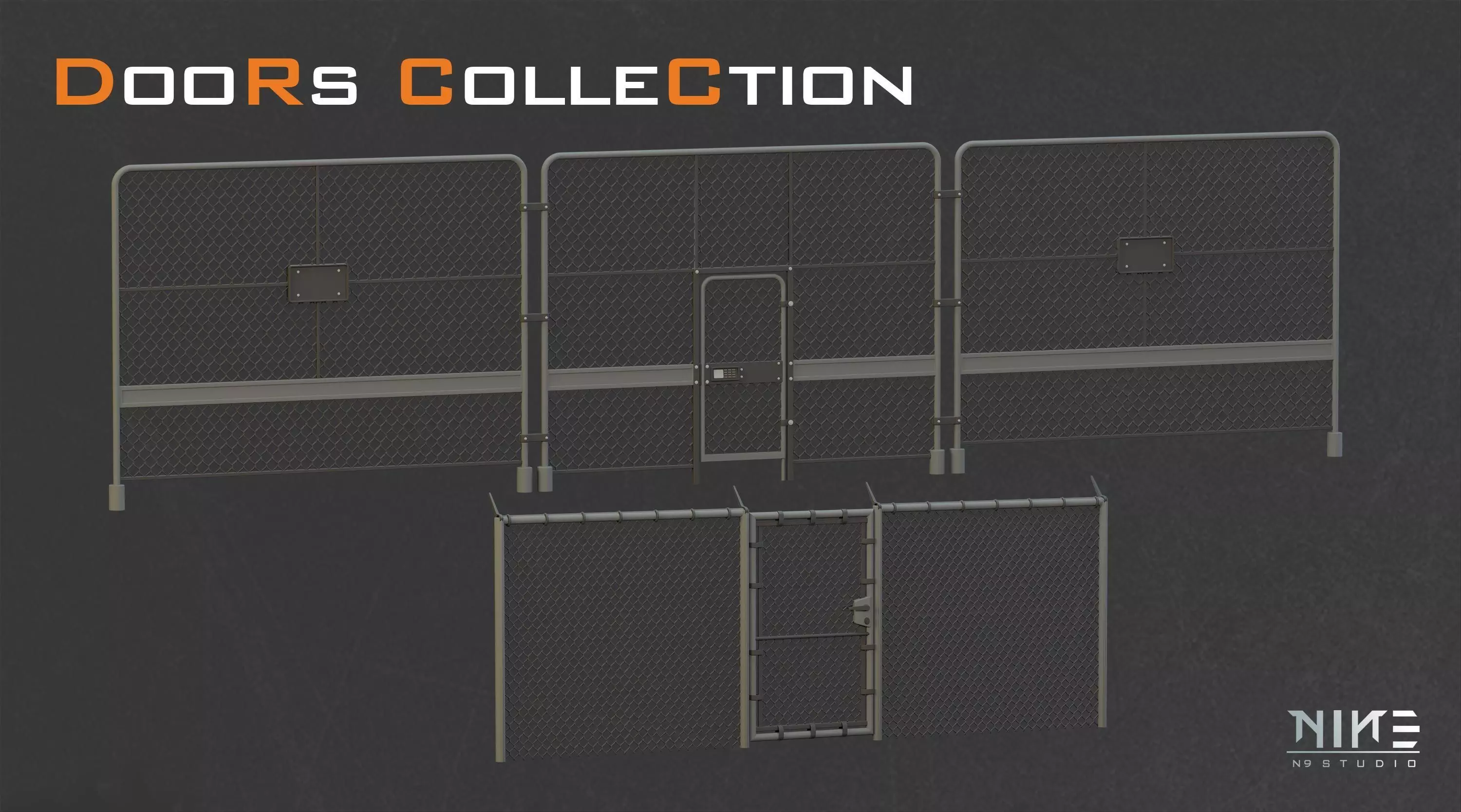 Doors Collection 3D model_16