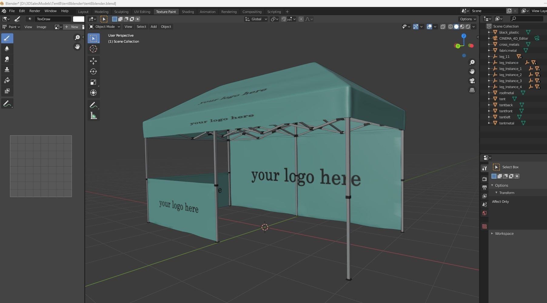 Tent 8 3D model_14