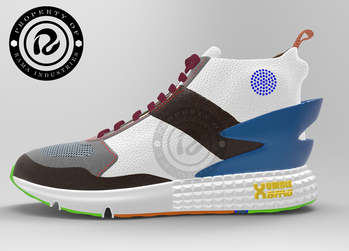 3d shoe basket full mesh and render in keyshot 3D model_5