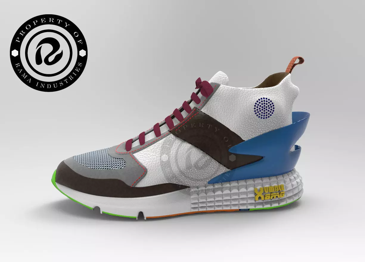 3d shoe basket full mesh and render in keyshot 3D model_0