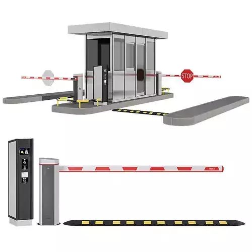 Parking security booth