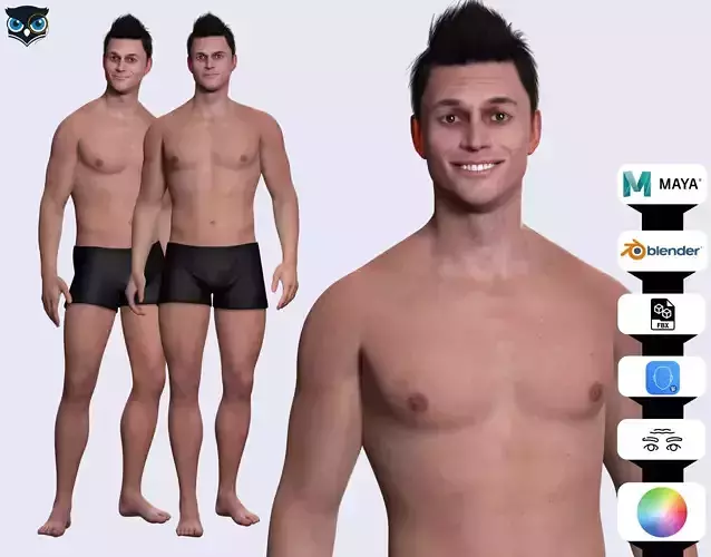 Realistic Male Base Mesh