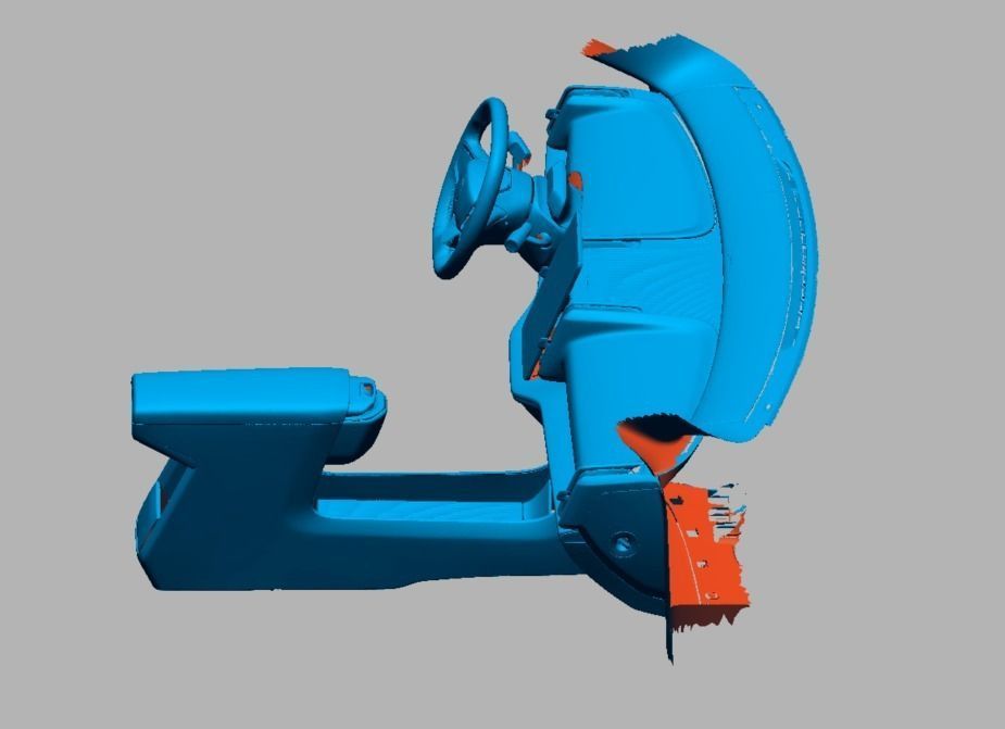 Volvo EX30 2024 Instrument Panel Vehicle 3d scan model 3D model  3D model_2