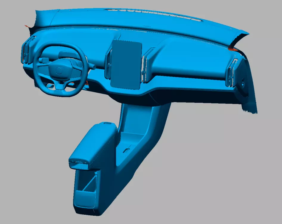 Volvo EX30 2024 Instrument Panel Vehicle 3d scan model 3D model  3D model_0