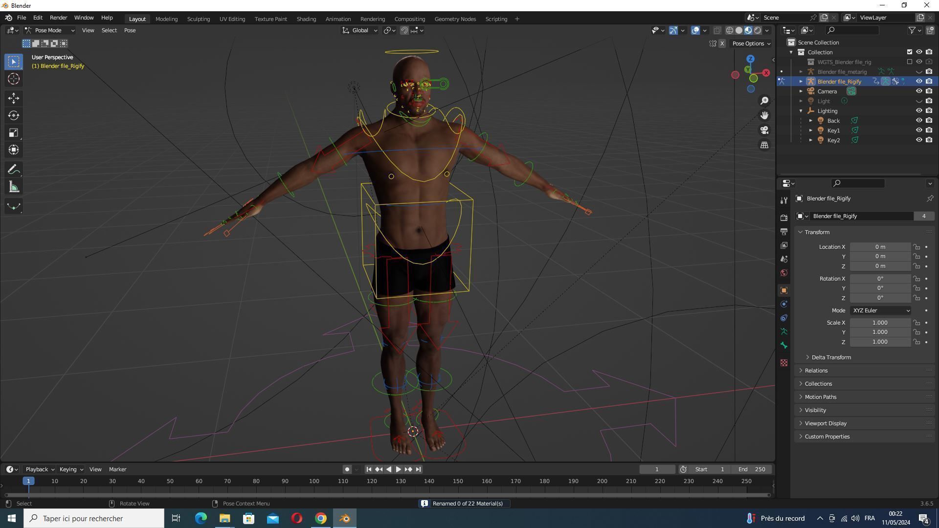 Terry Crews Realistic African American Man Low-poly 3D model_16