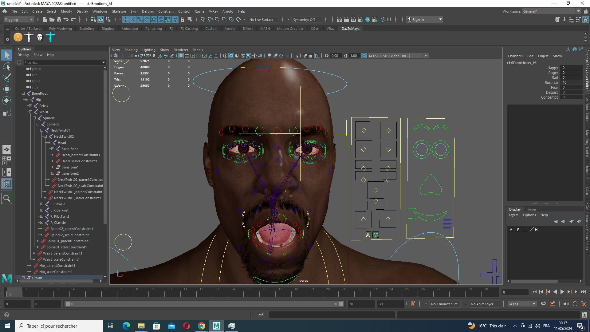 Terry Crews Realistic African American Man Low-poly 3D model_22