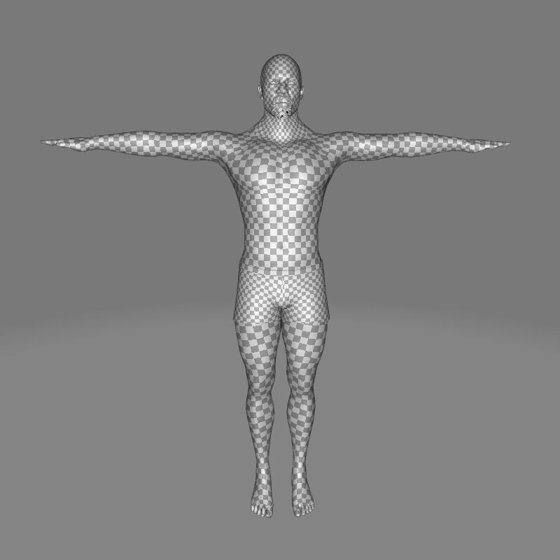 Terry Crews Realistic African American Man Low-poly 3D model_26