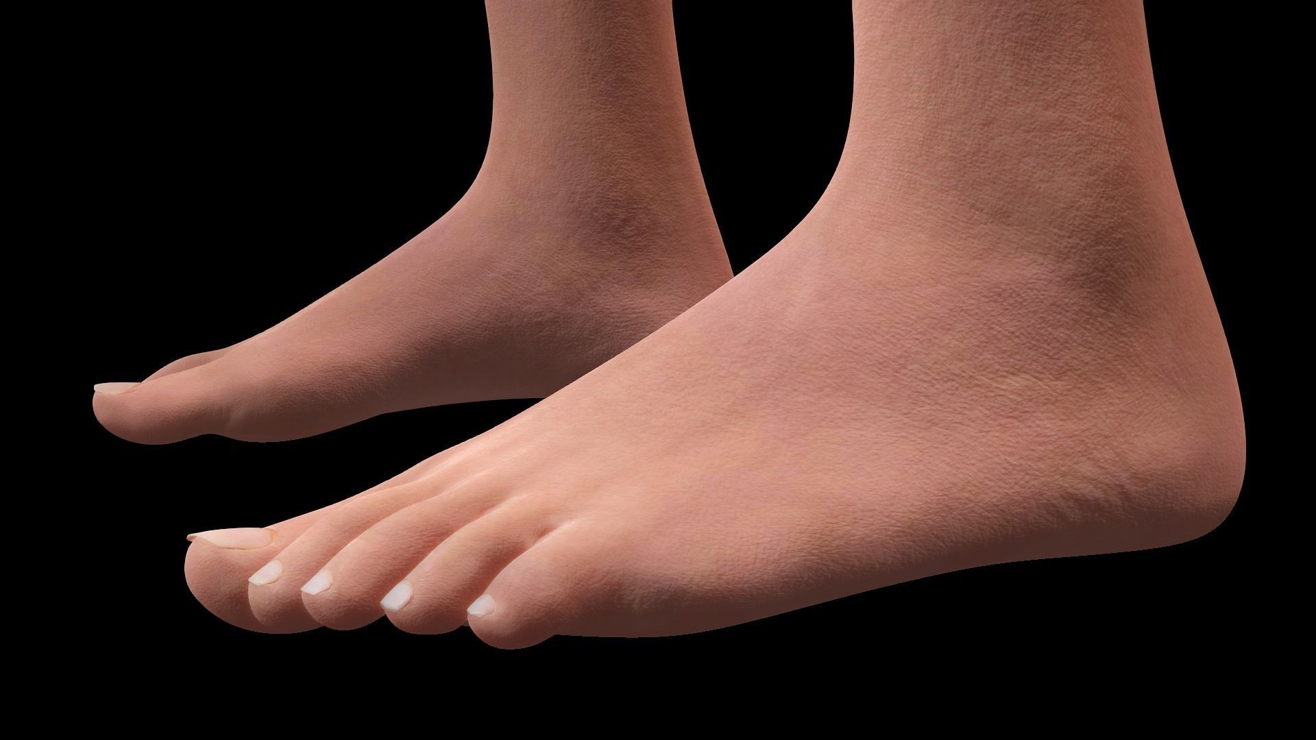 Realistic Fat Old Man Mid Age Low-poly 3D model_17