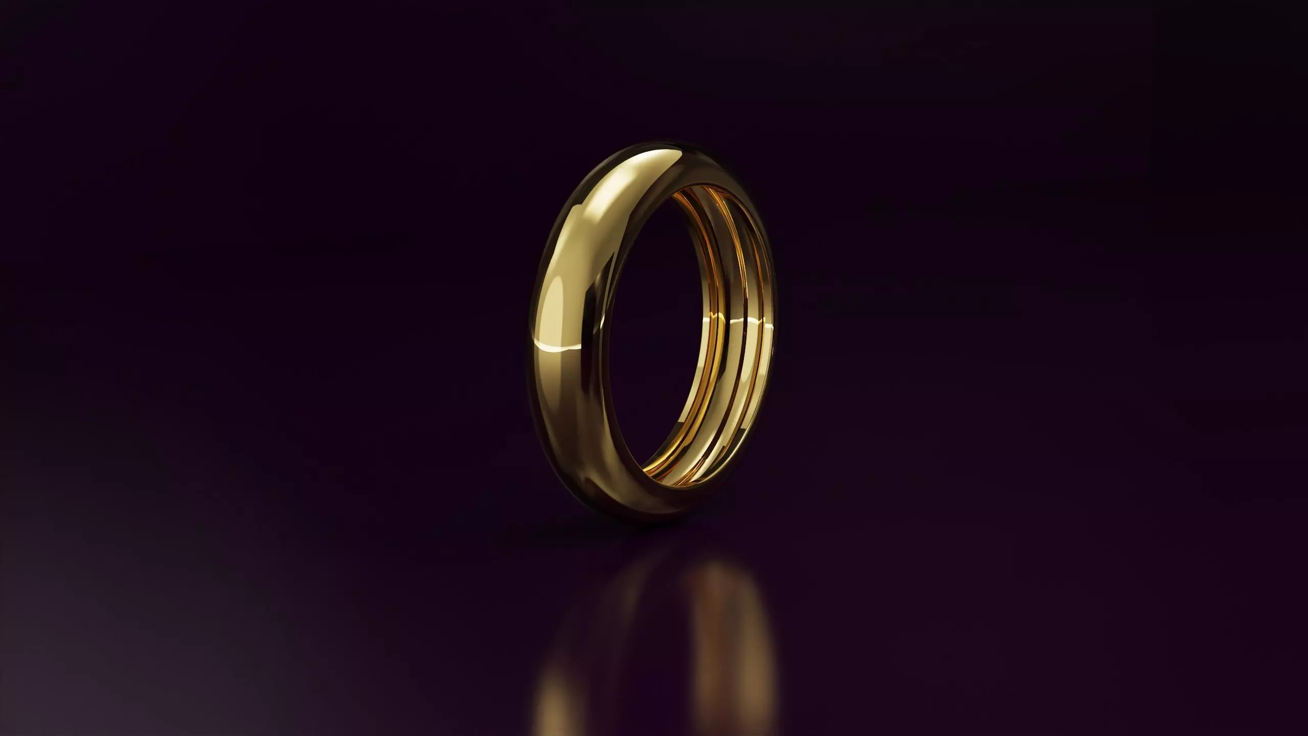 plain ring Free 3D print model