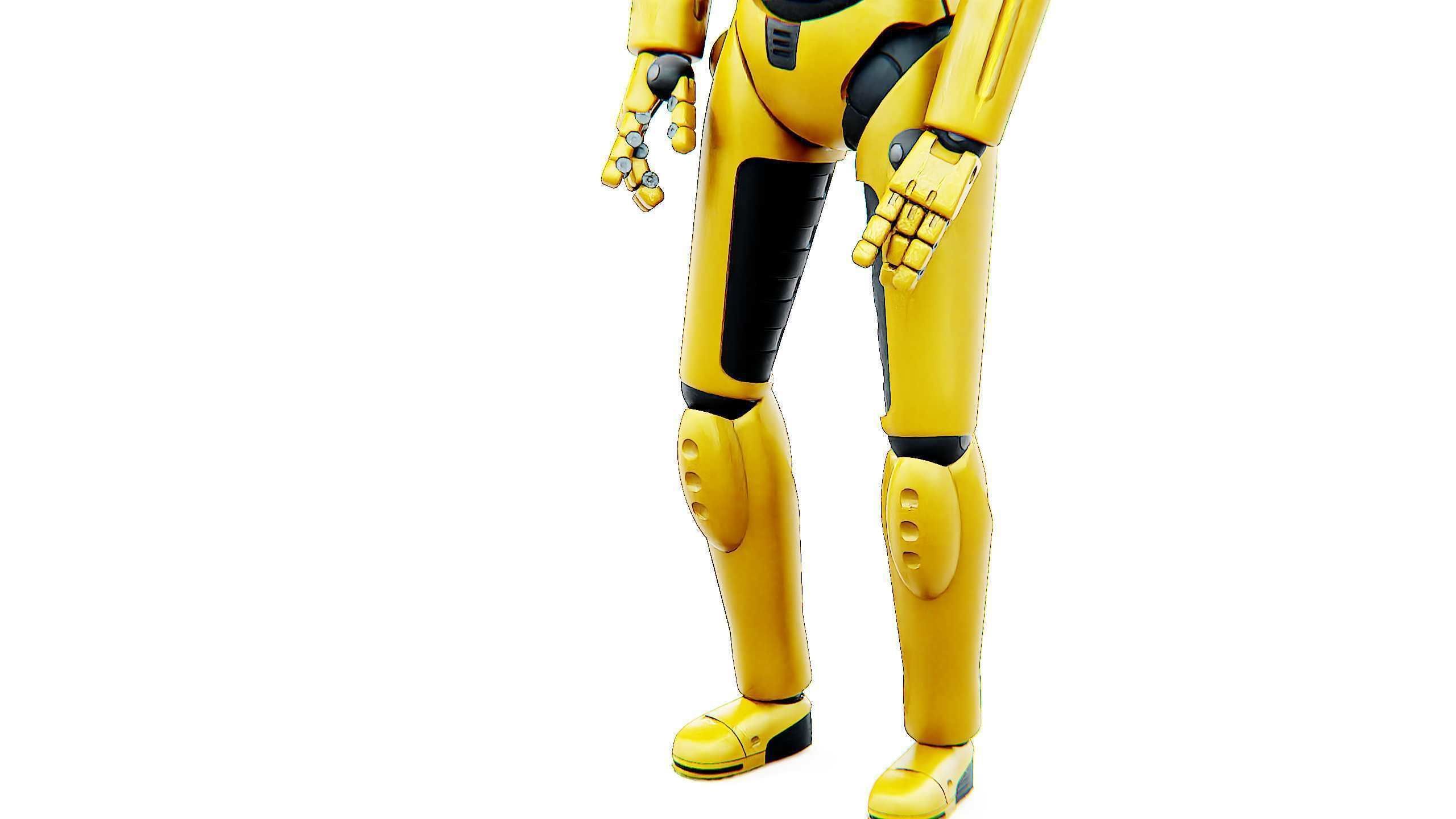 DROID C6-DS V2 Rigged for Unreal Engine - Unity - MIXAMO 3D model_26