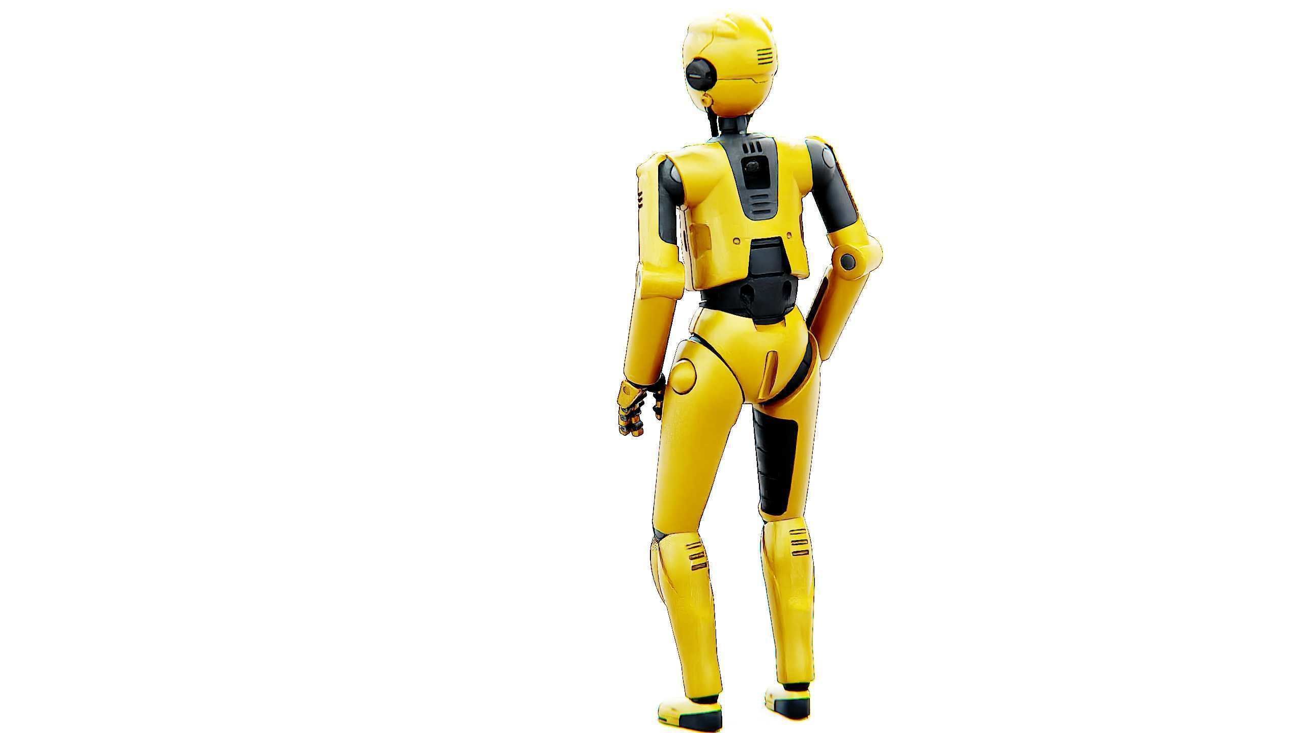 DROID C6-DS V2 Rigged for Unreal Engine - Unity - MIXAMO 3D model_14