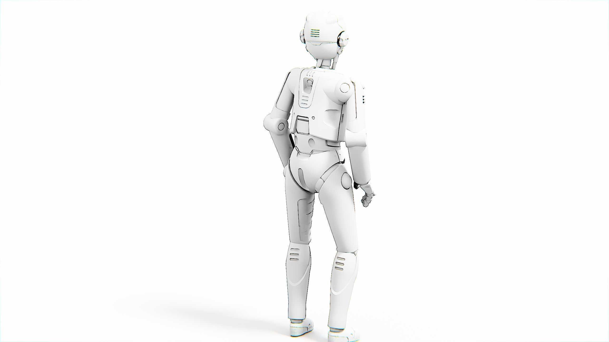 DROID C6-DS V2 Rigged for Unreal Engine - Unity - MIXAMO 3D model_33