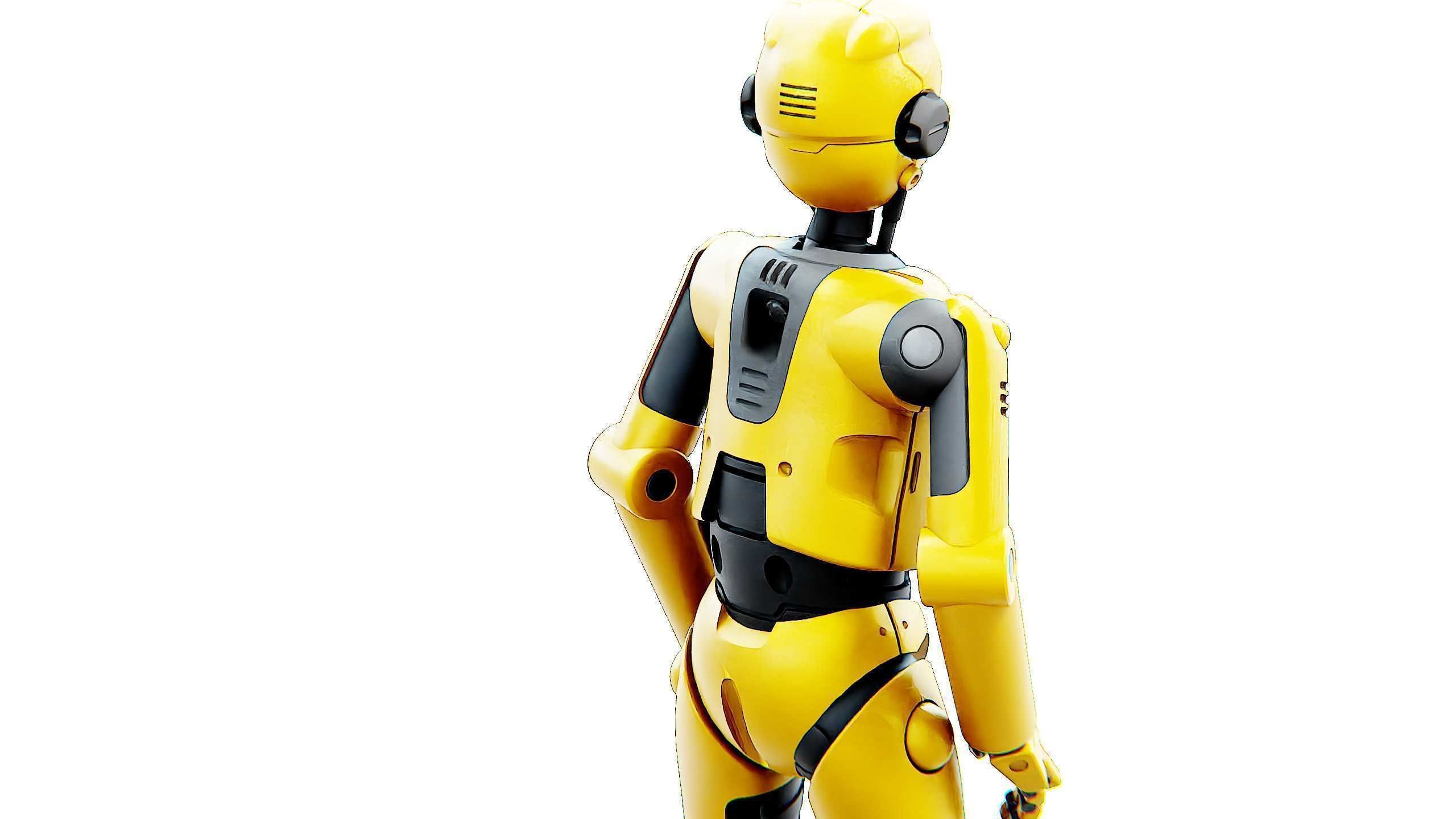 DROID C6-DS V2 Rigged for Unreal Engine - Unity - MIXAMO 3D model_24