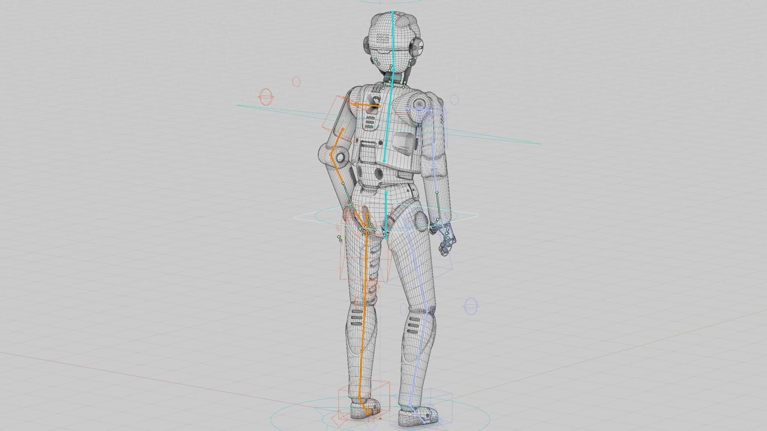 DROID C6-DS V2 Rigged for Unreal Engine - Unity - MIXAMO 3D model_41