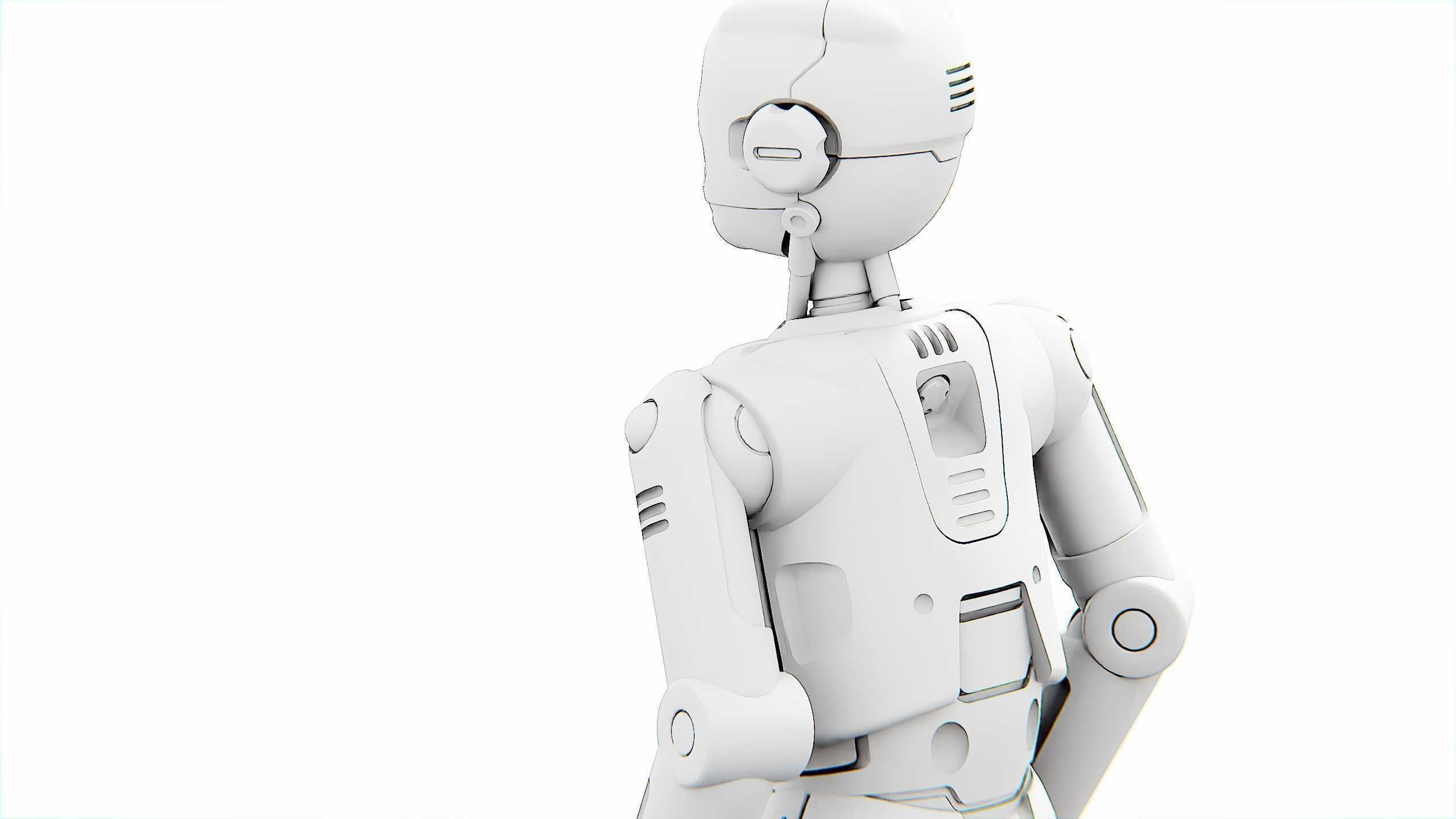 DROID C6-DS V2 Rigged for Unreal Engine - Unity - MIXAMO 3D model_35