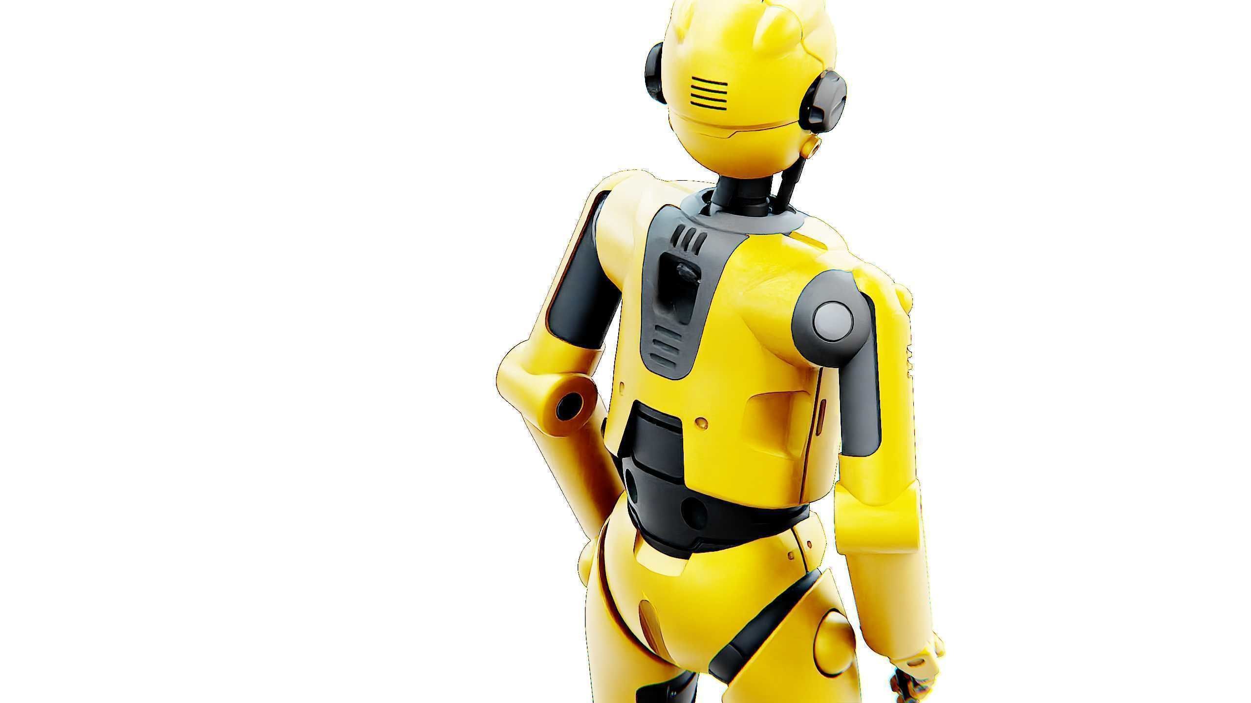 DROID C6-DS V2 Rigged for Unreal Engine - Unity - MIXAMO 3D model_28