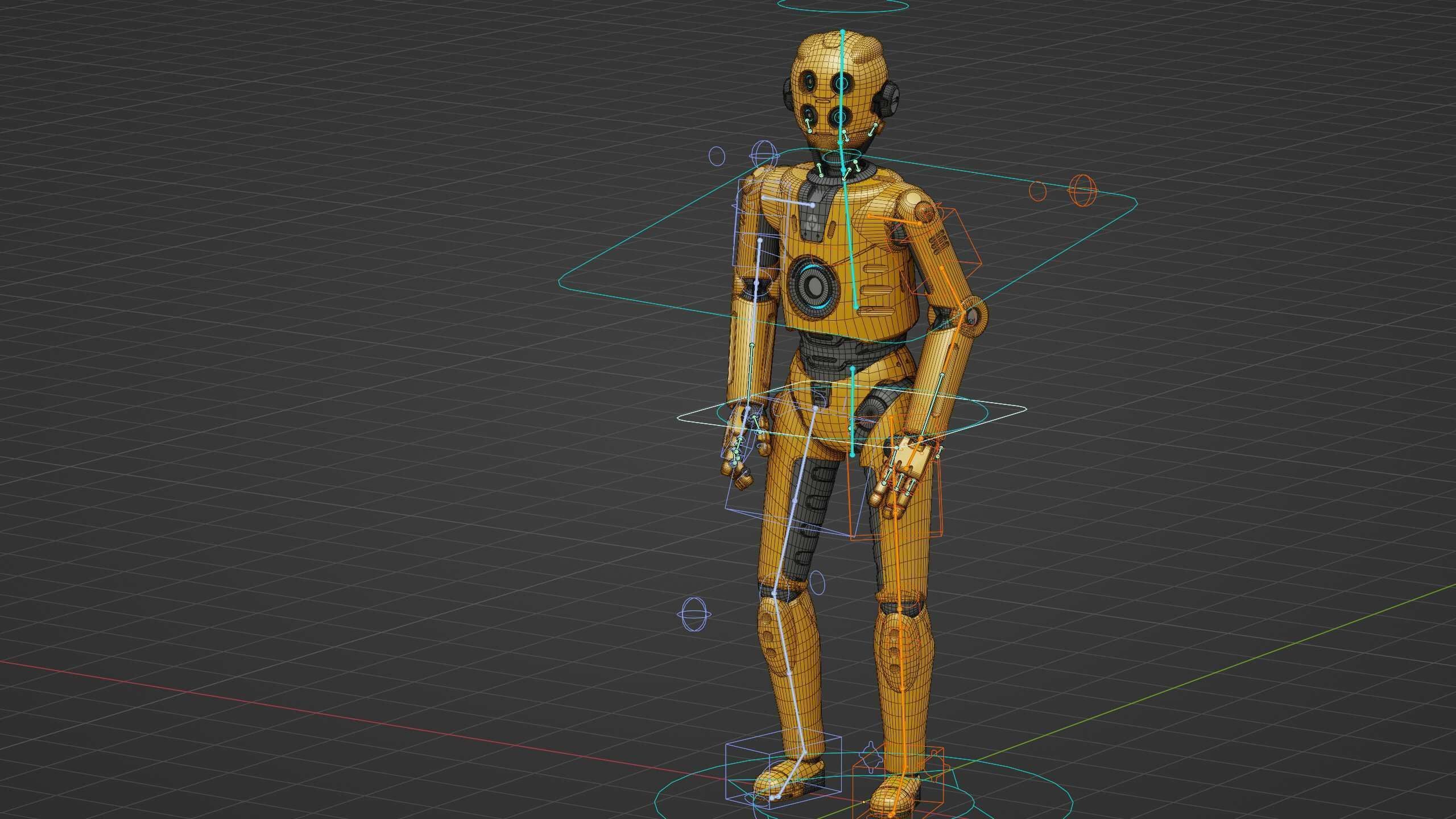 DROID C6-DS V2 Rigged for Unreal Engine - Unity - MIXAMO 3D model_37