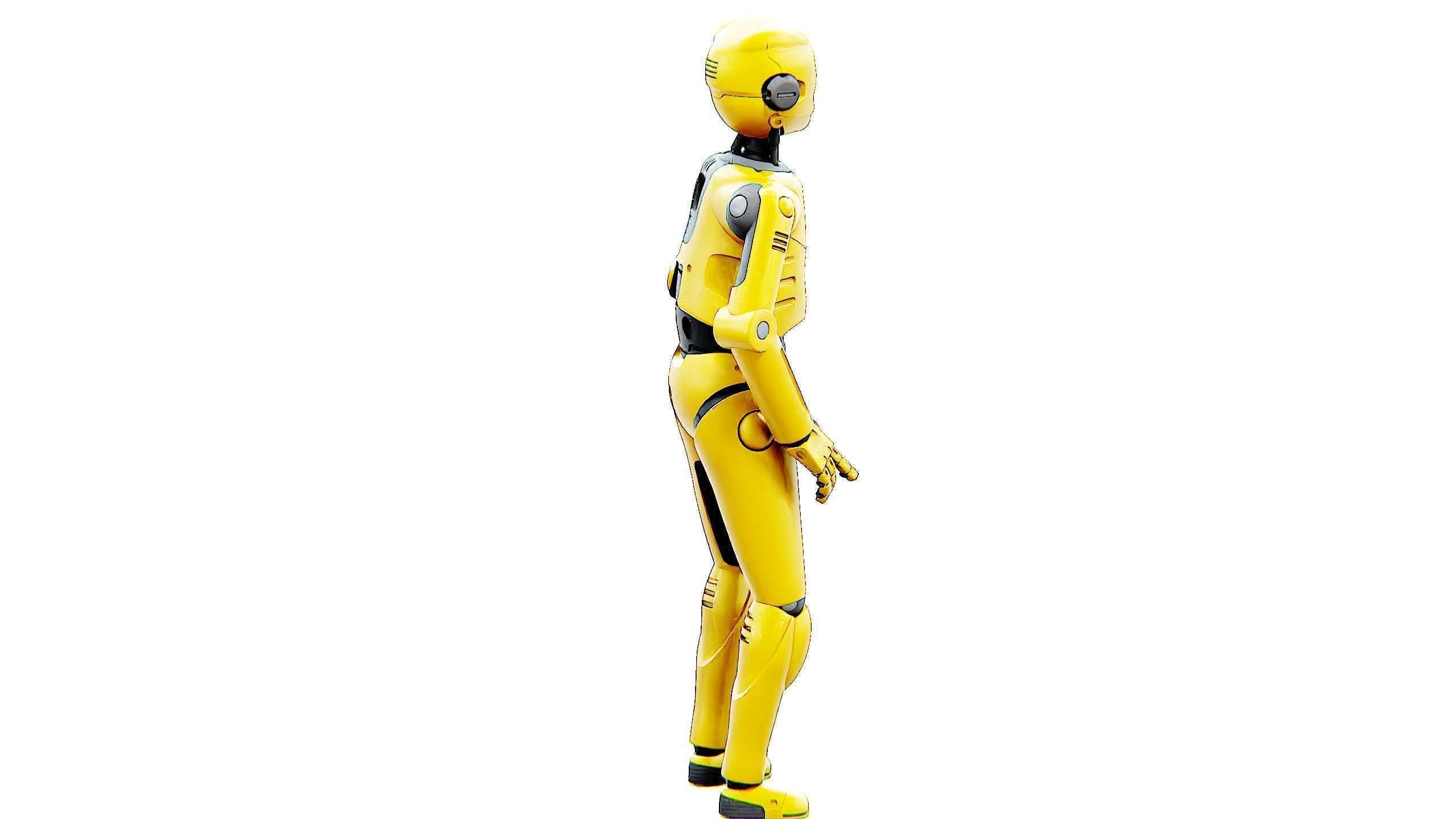 DROID C6-DS V2 Rigged for Unreal Engine - Unity - MIXAMO 3D model_8