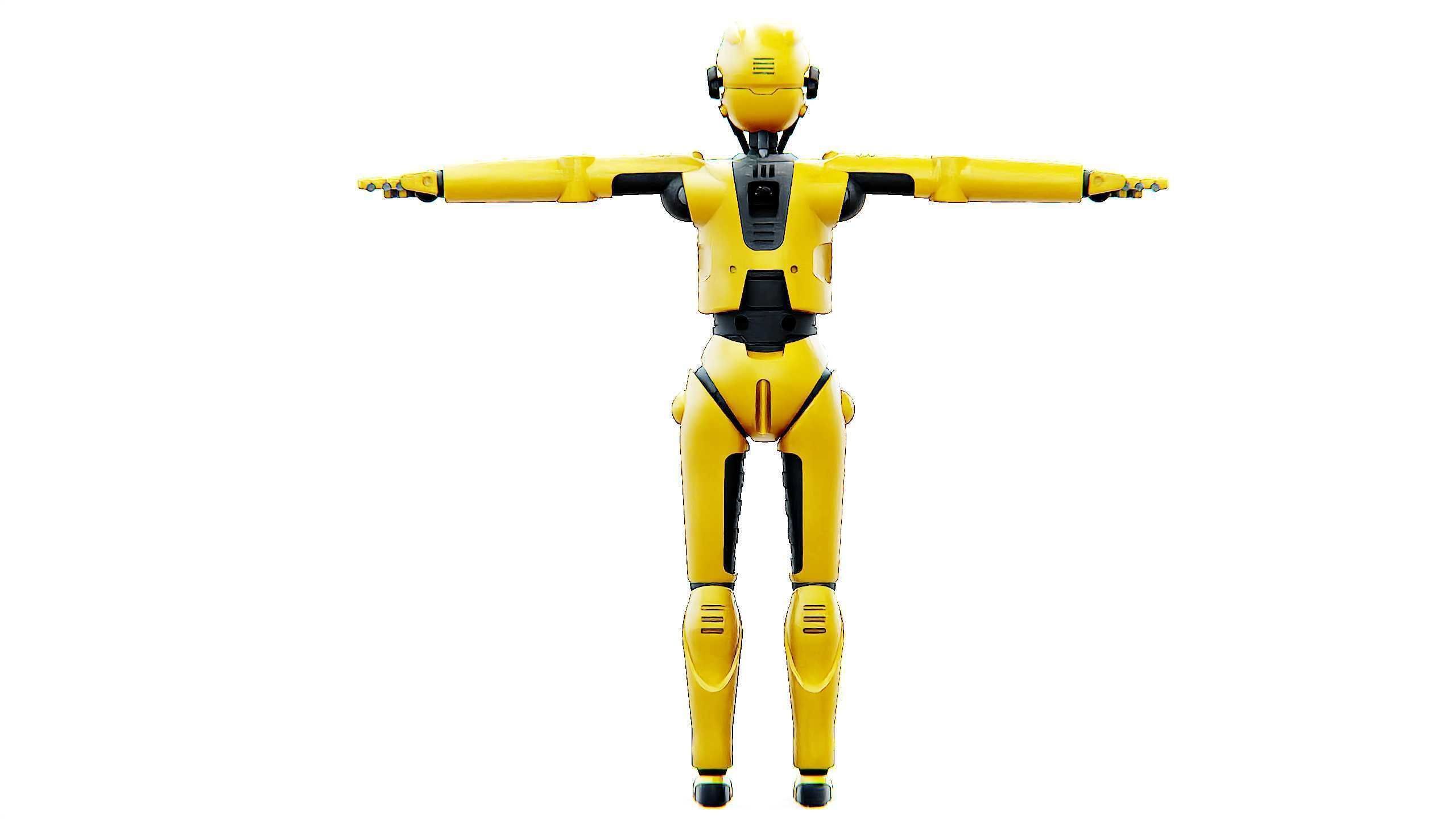 DROID C6-DS V2 Rigged for Unreal Engine - Unity - MIXAMO 3D model_31