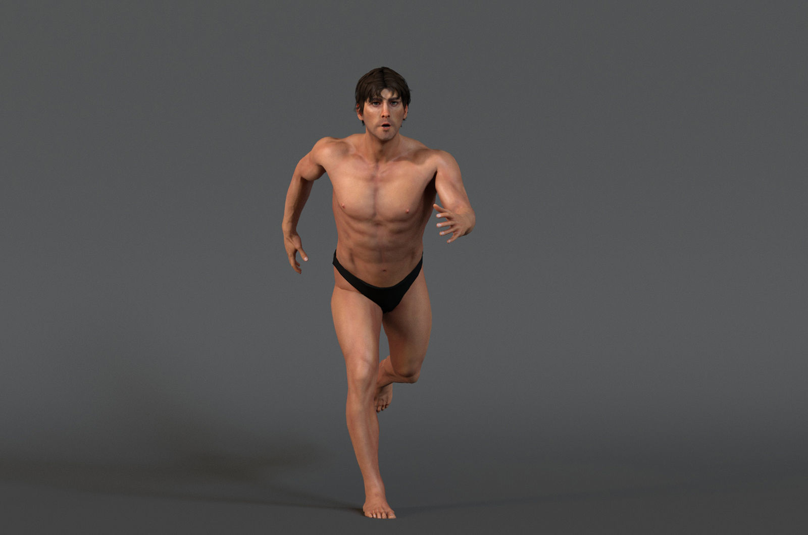 Male Base Rig Low-poly 3D model_6