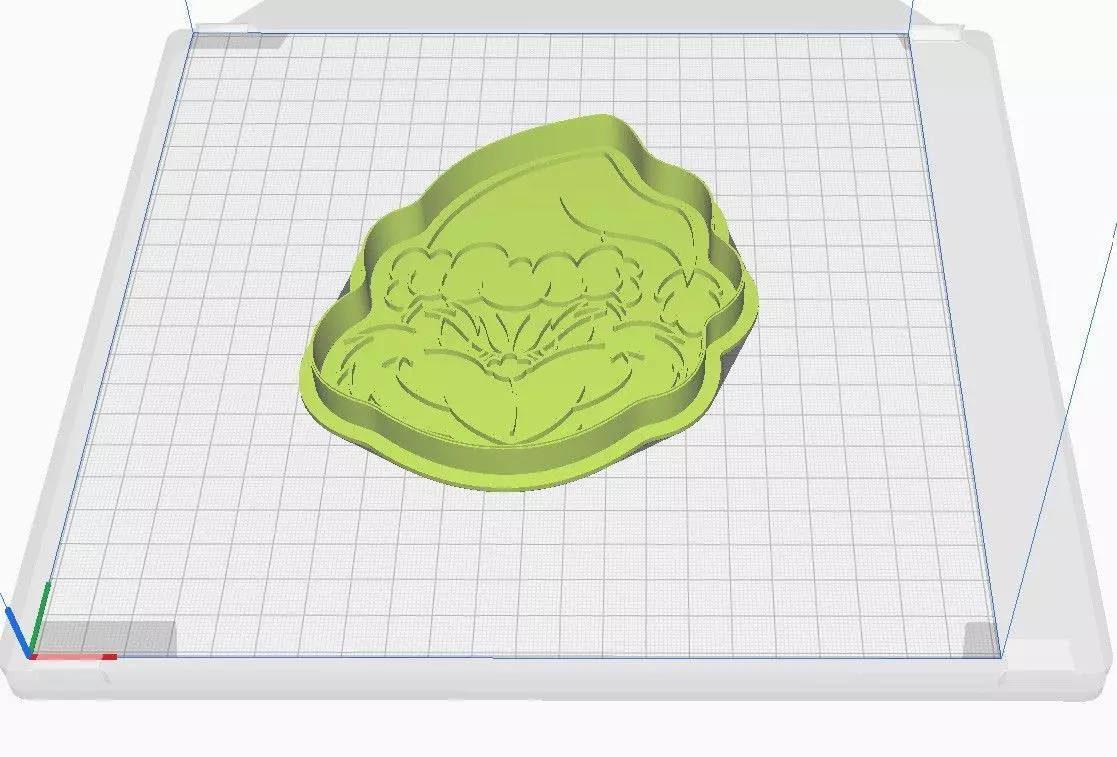 Cookie cutter and stamp - Christmas Grinch 3D print model 3D print model_6