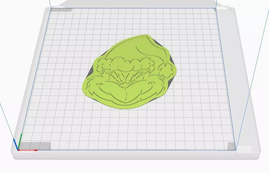 Cookie cutter and stamp - Christmas Grinch 3D print model 3D print model_7
