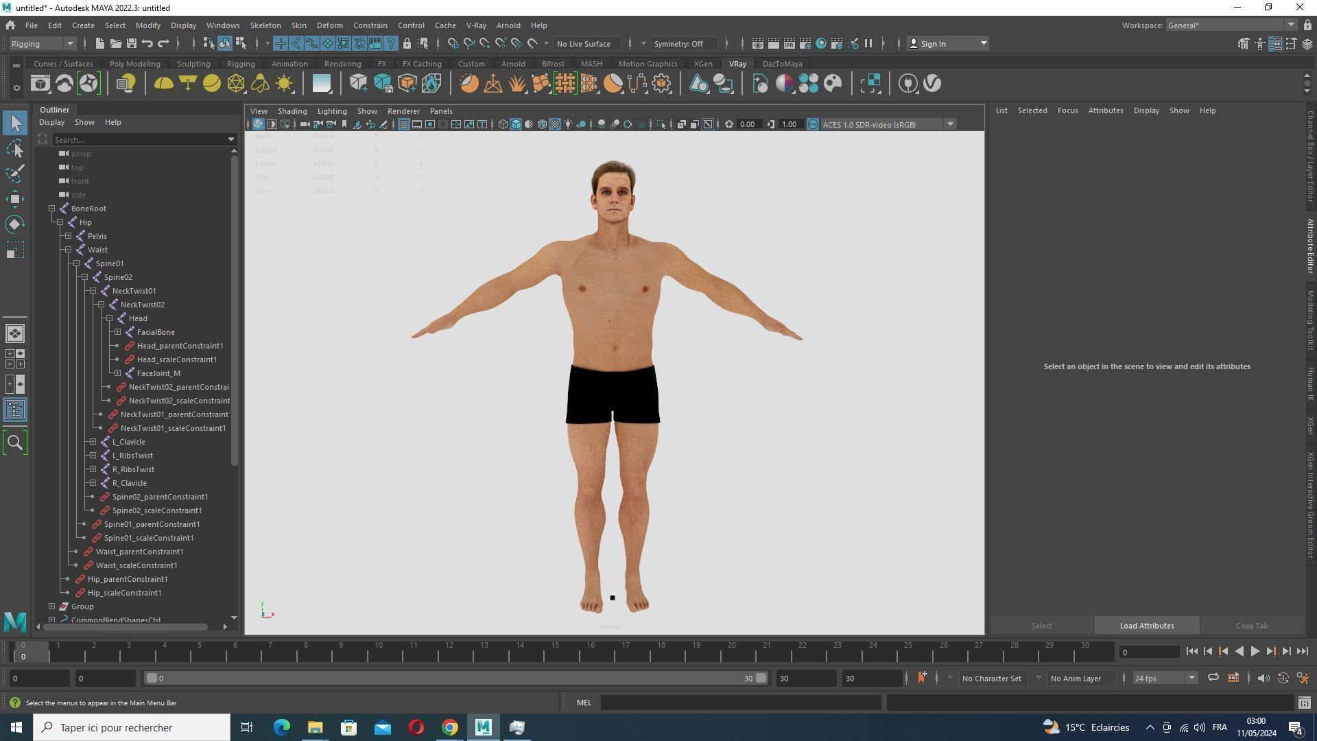 Homelander The Boys - Base Mesh Low-poly 3D model_28