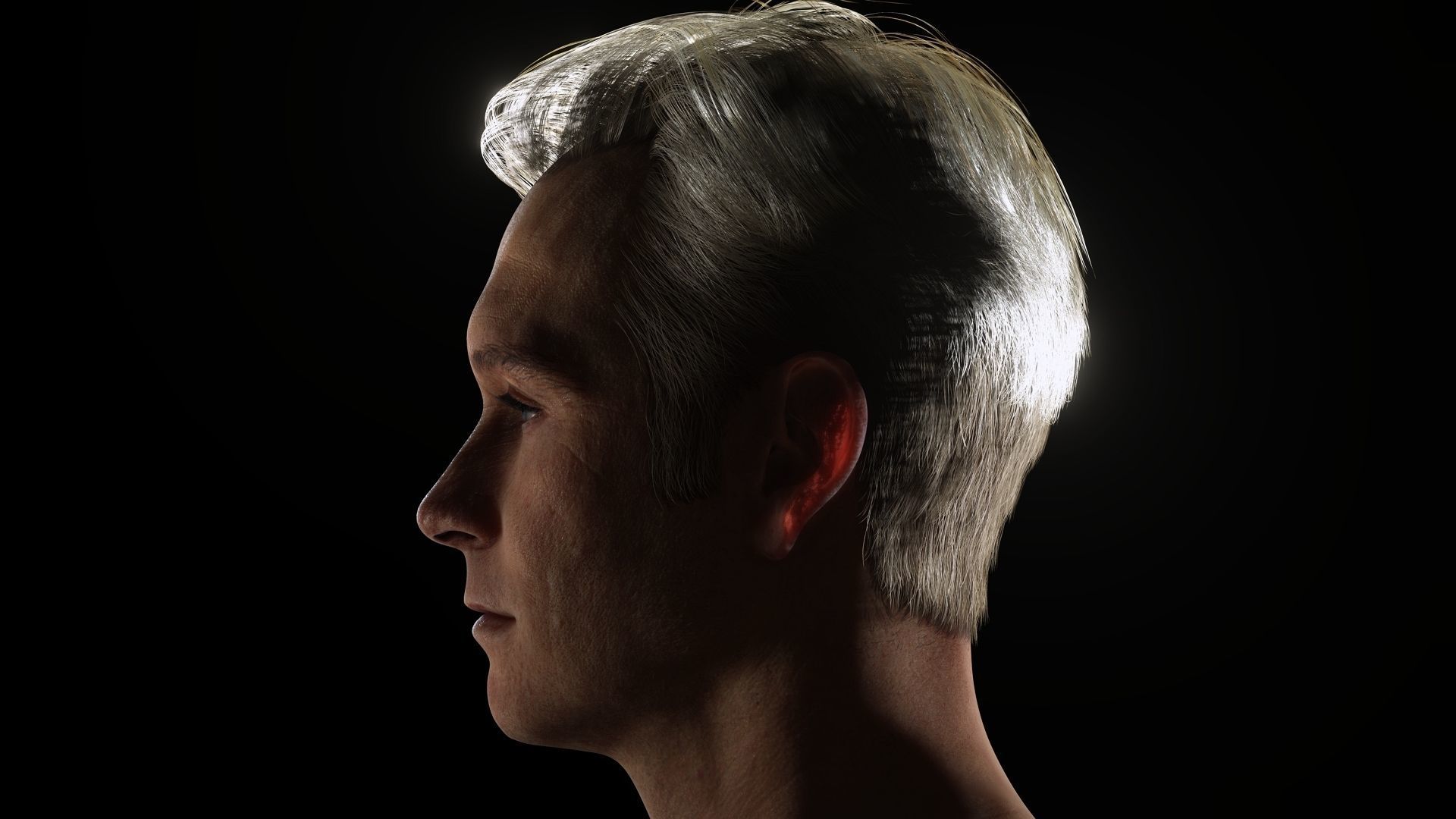 Homelander The Boys - Base Mesh Low-poly 3D model_15