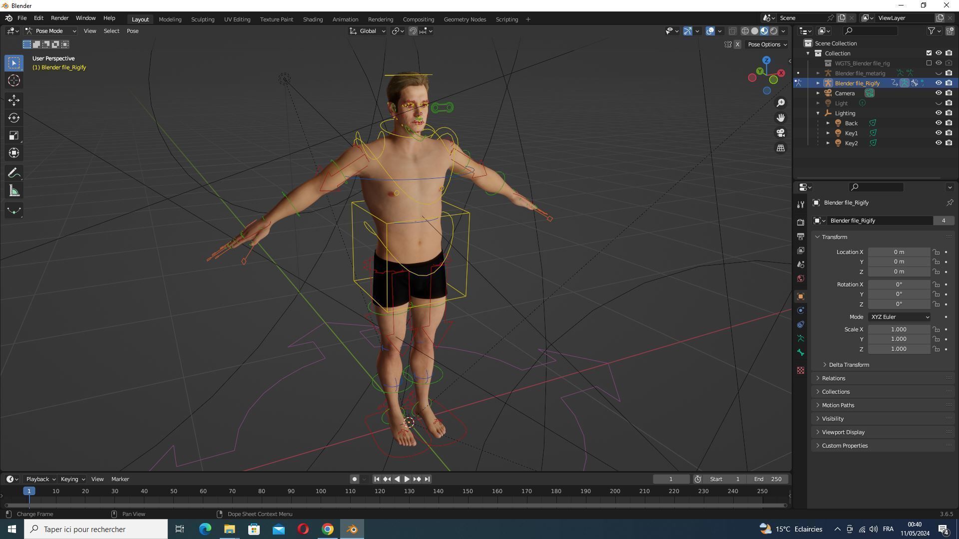 Homelander The Boys - Base Mesh Low-poly 3D model_18