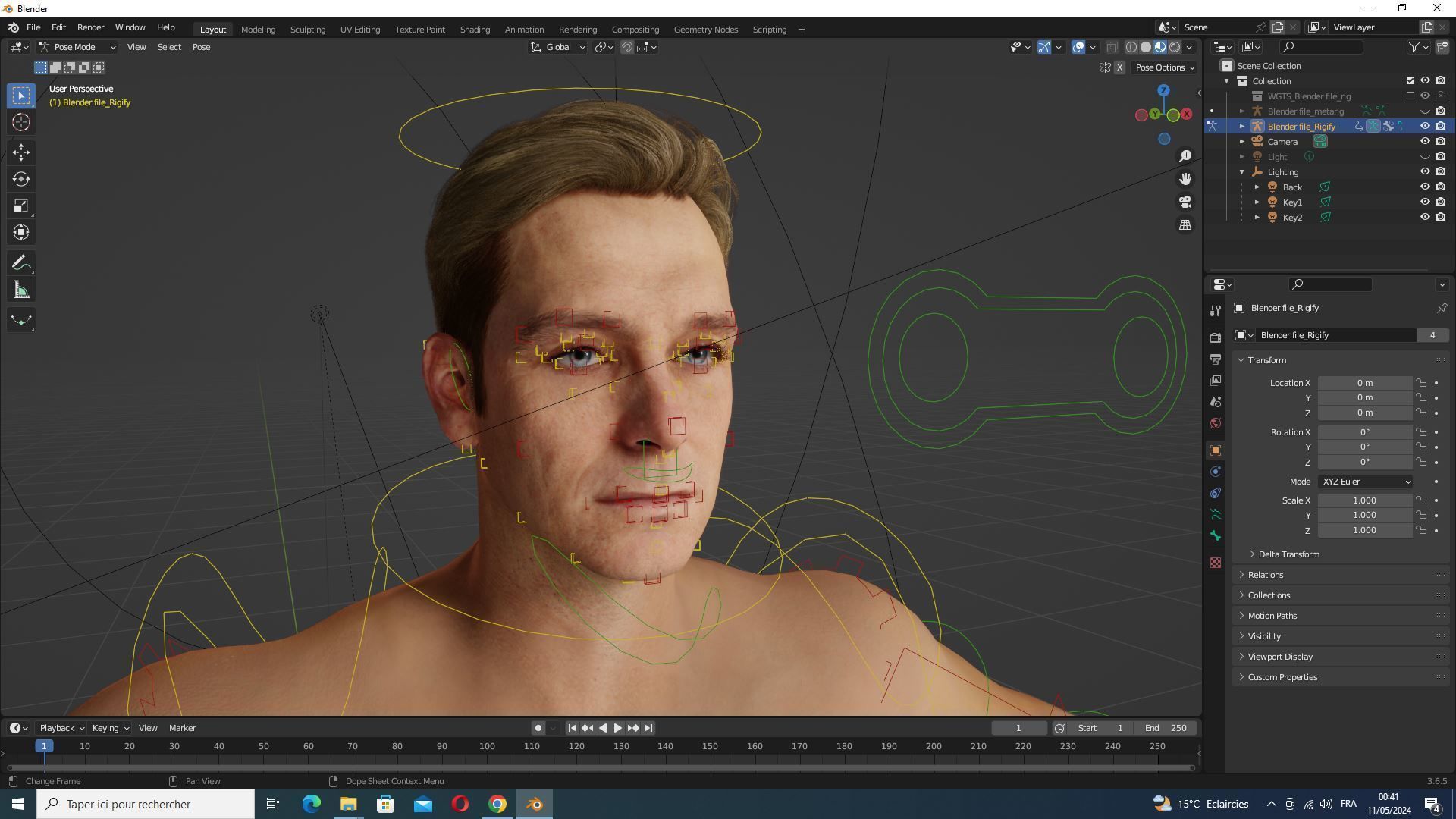 Homelander The Boys - Base Mesh Low-poly 3D model_19