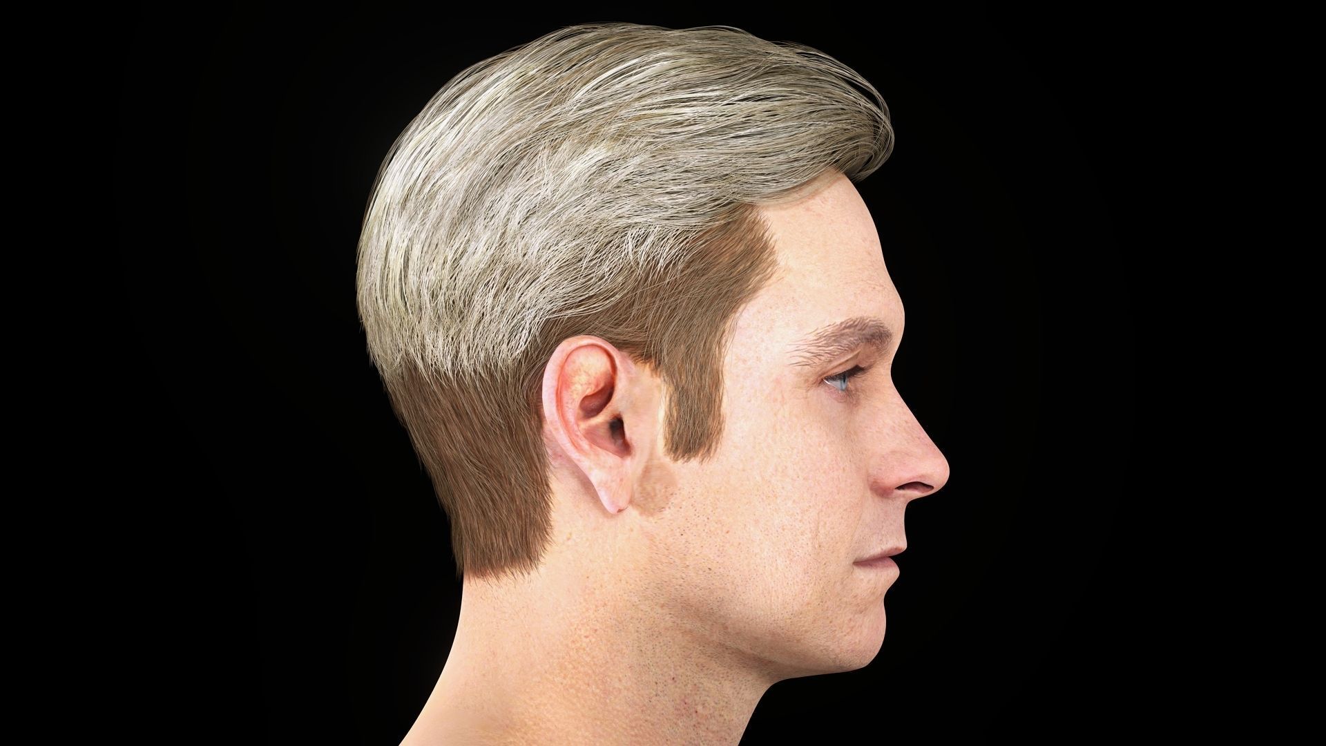 Homelander The Boys - Base Mesh Low-poly 3D model_16