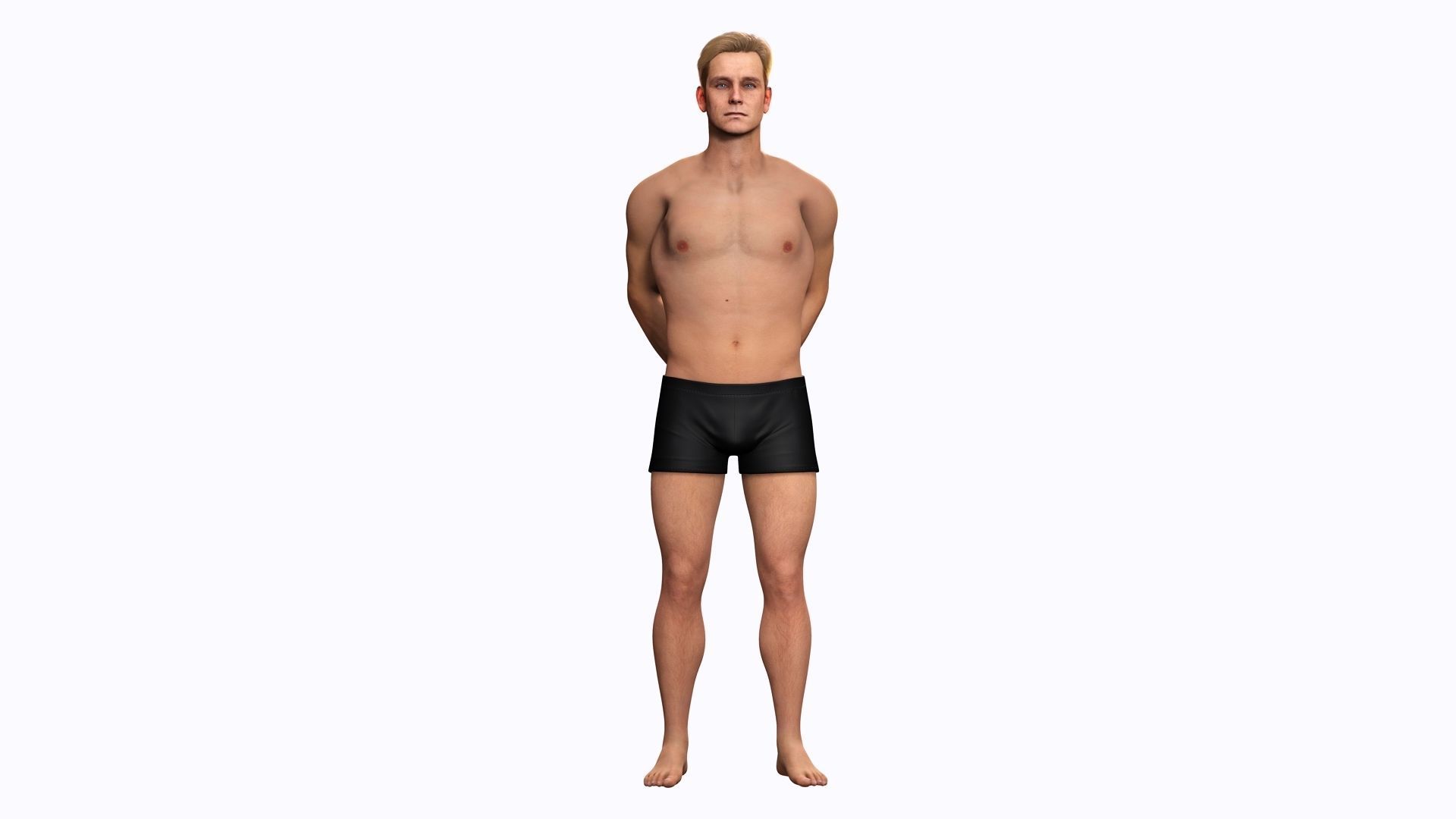 Homelander The Boys - Base Mesh Low-poly 3D model_2