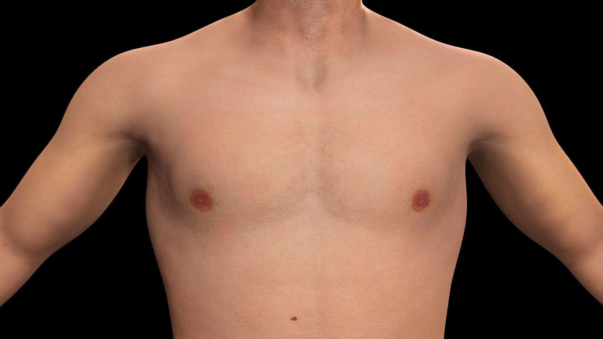 Homelander The Boys - Base Mesh Low-poly 3D model_9