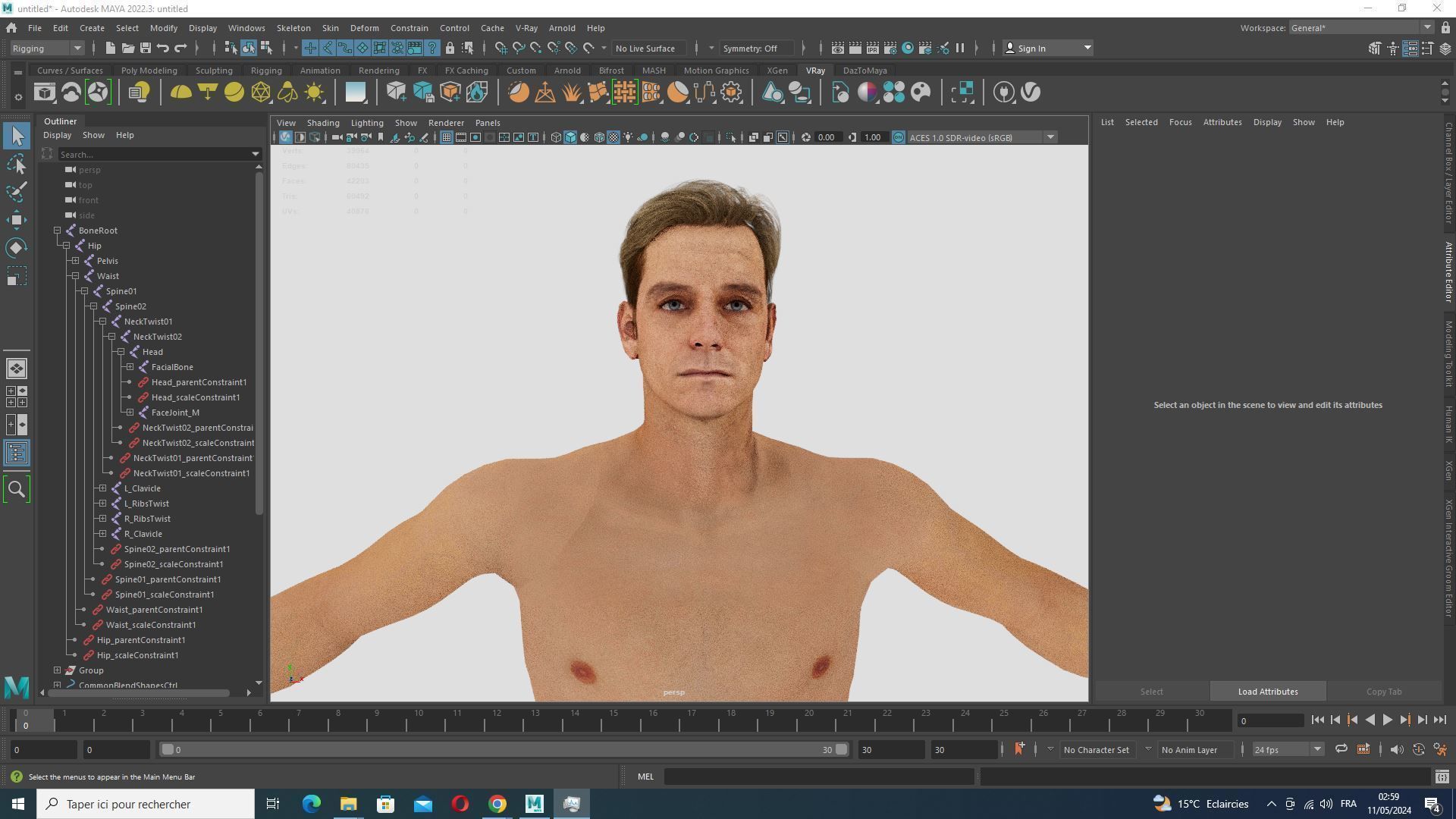 Homelander The Boys - Base Mesh Low-poly 3D model_27