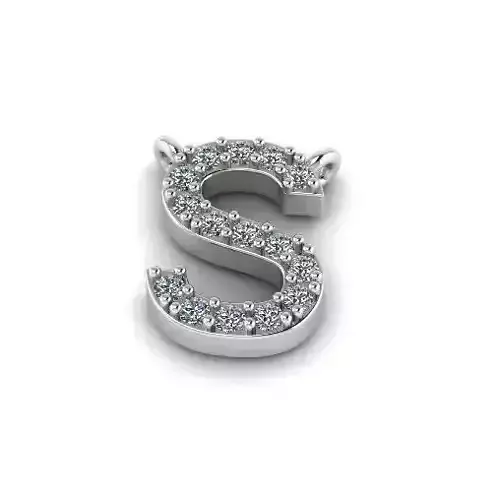 Pendant letter S Model 5615