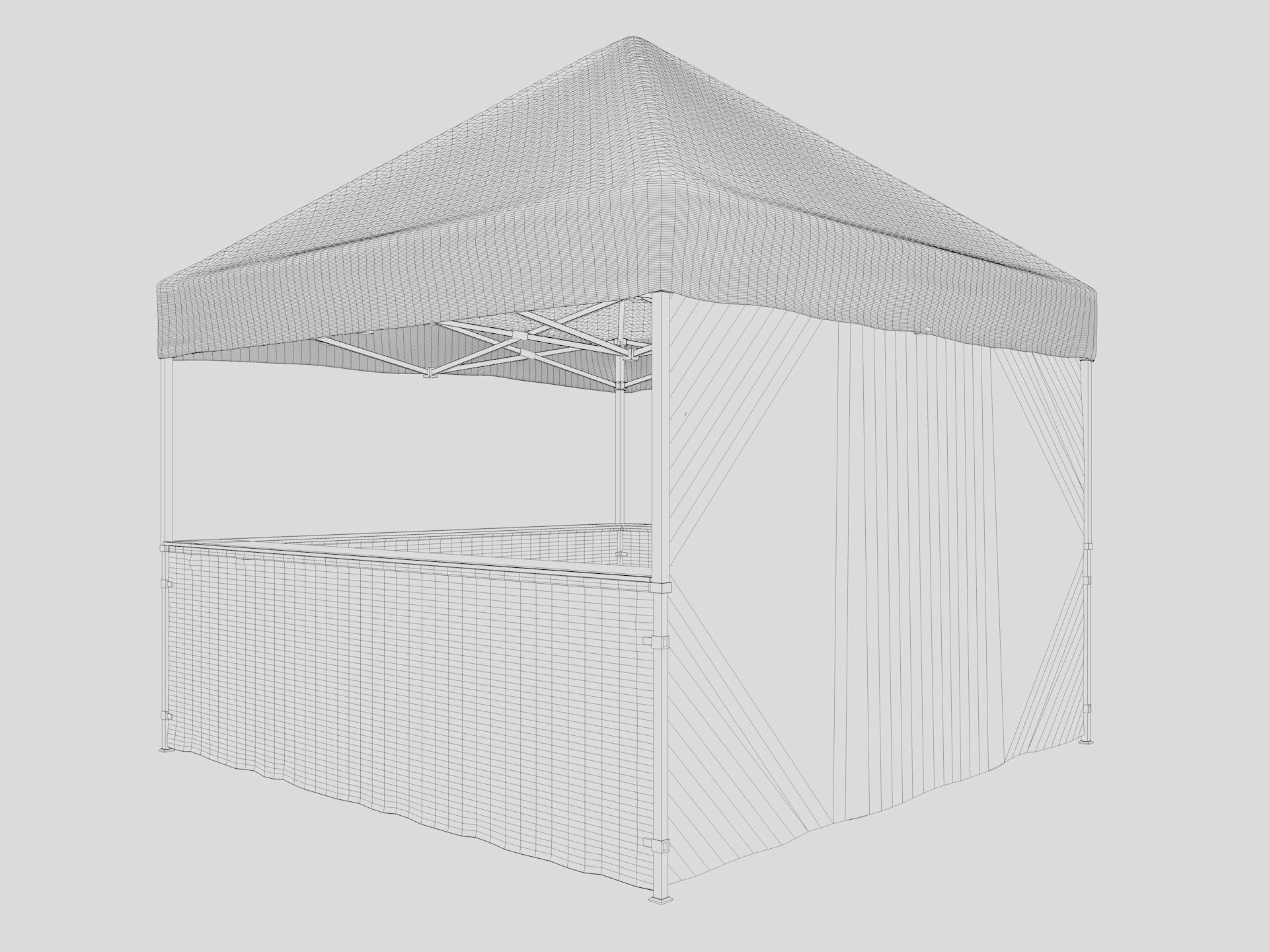 Event Tent 3 4x4 3D model_14