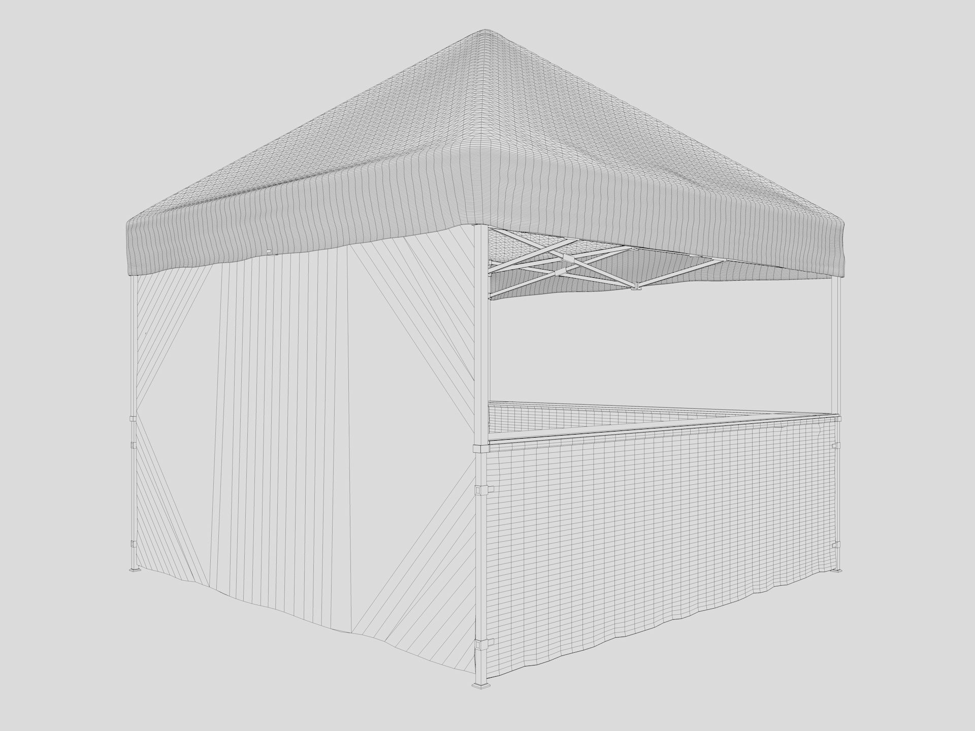 Event Tent 3 4x4 3D model_17