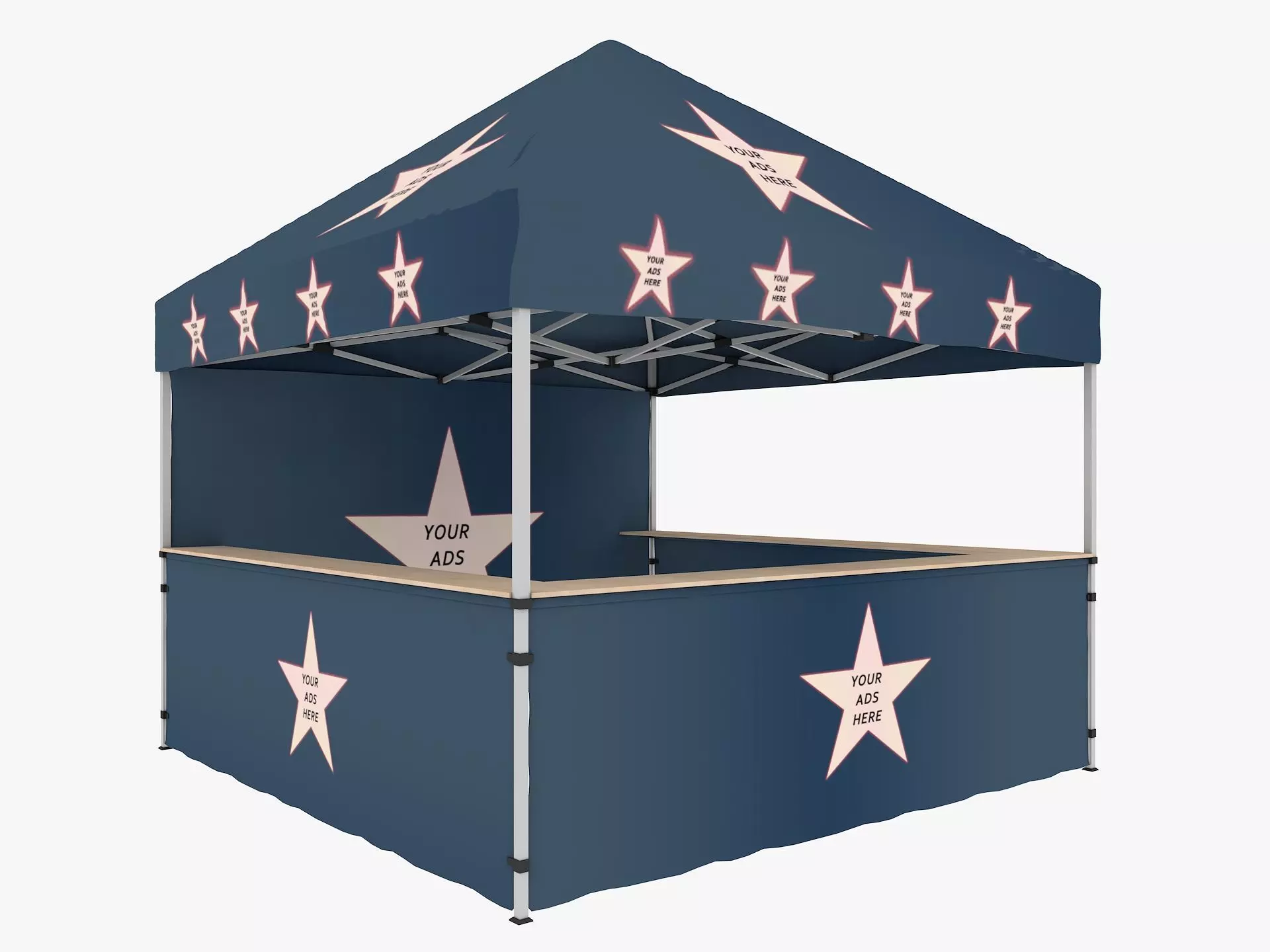 Event Tent 3 4x4 3D model_0