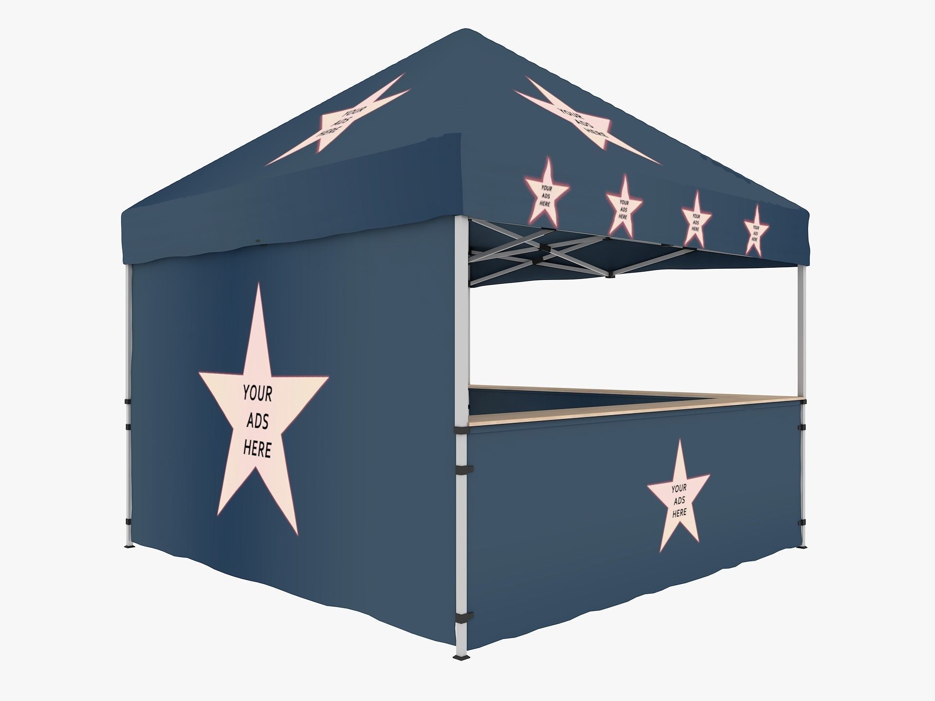 Event Tent 3 4x4 3D model_3