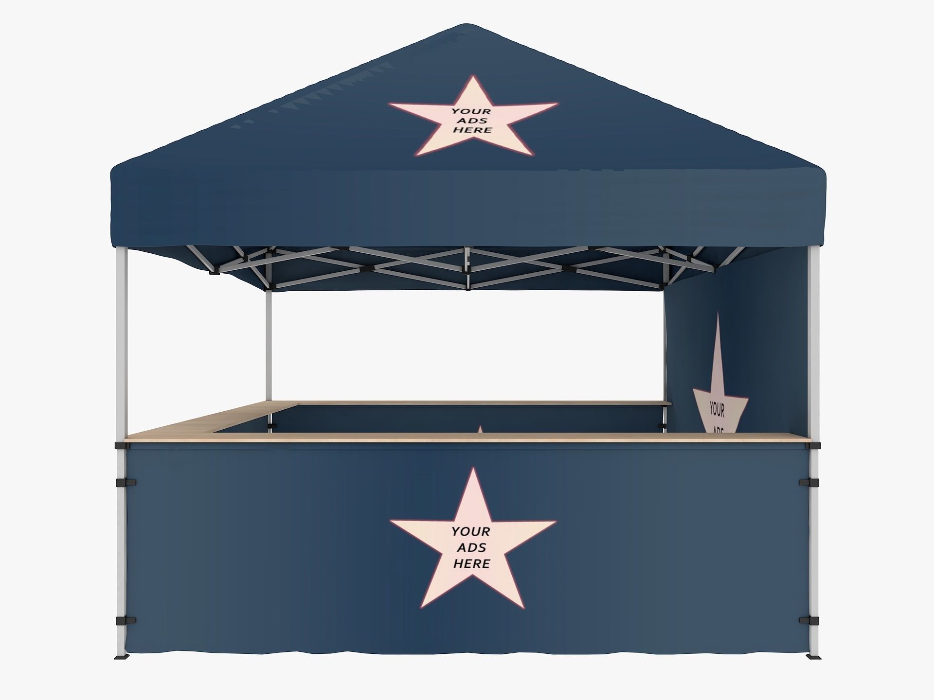 Event Tent 3 4x4 3D model_5