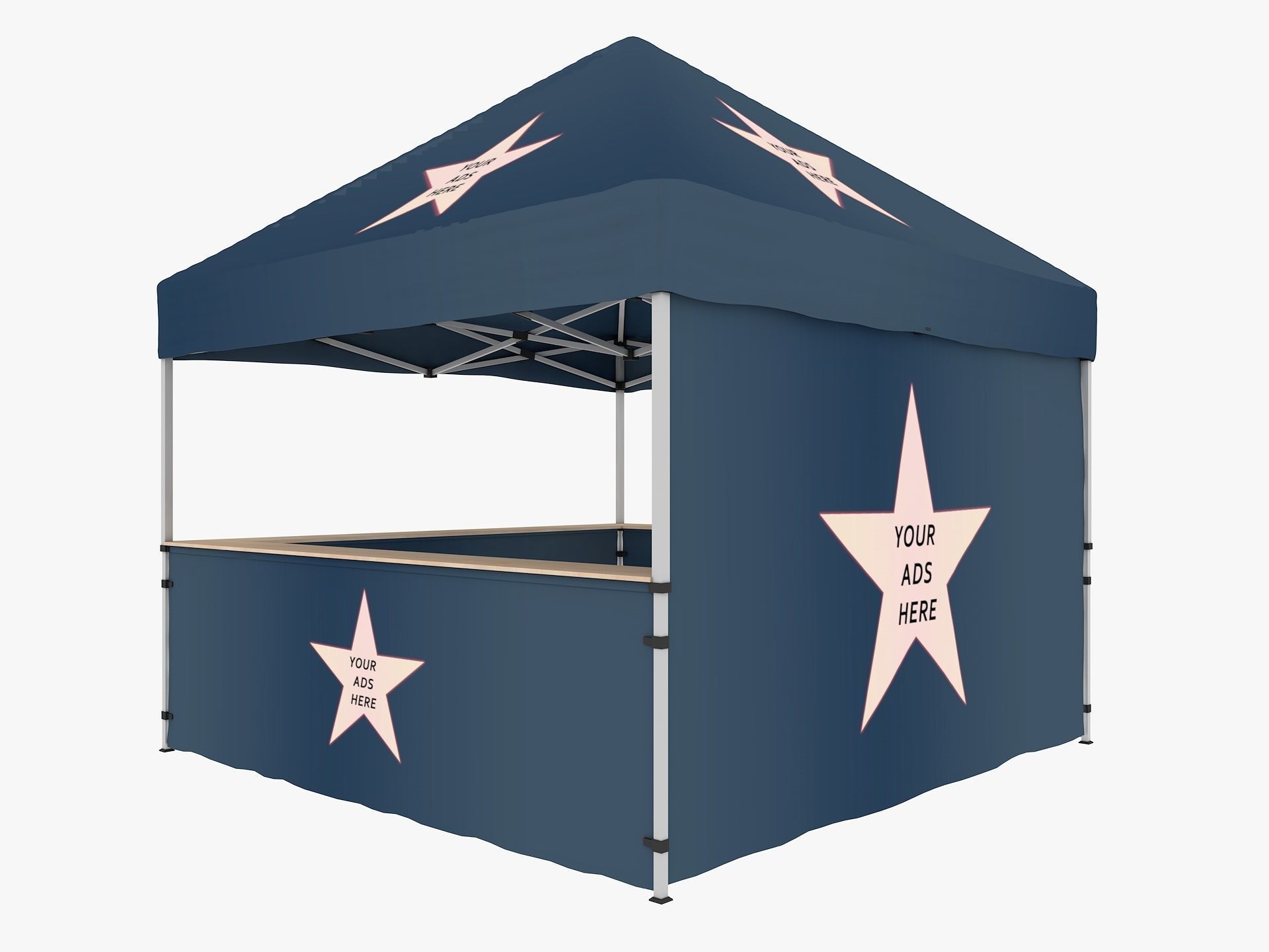 Event Tent 3 4x4 3D model_4