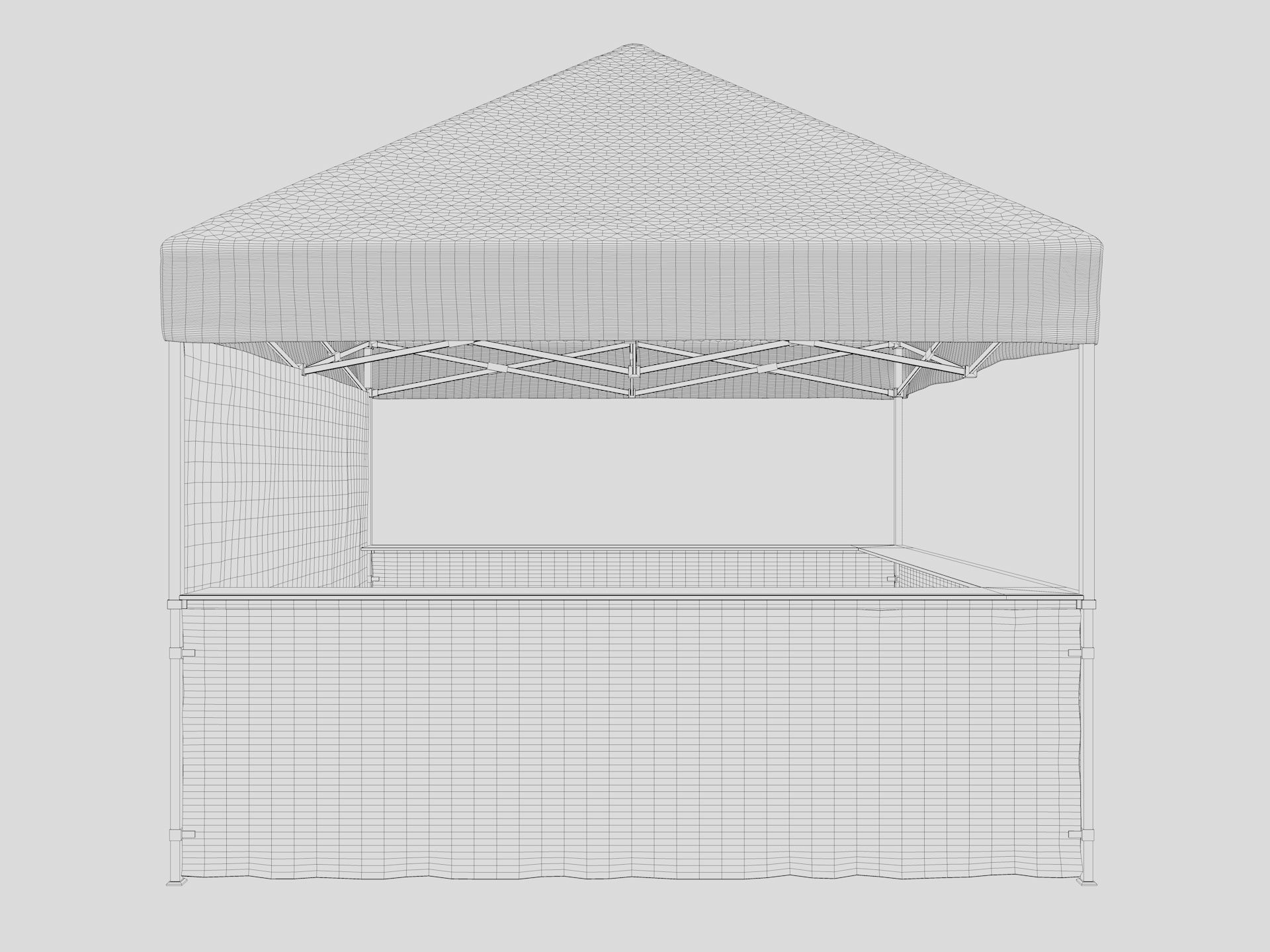 Event Tent 3 4x4 3D model_12