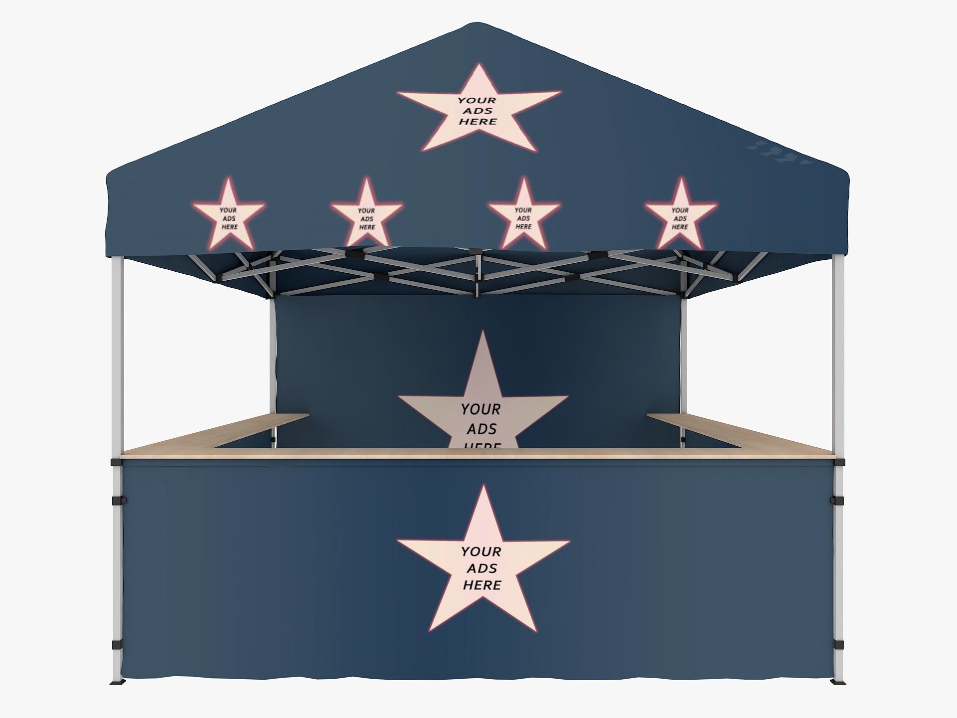 Event Tent 3 4x4 3D model_1