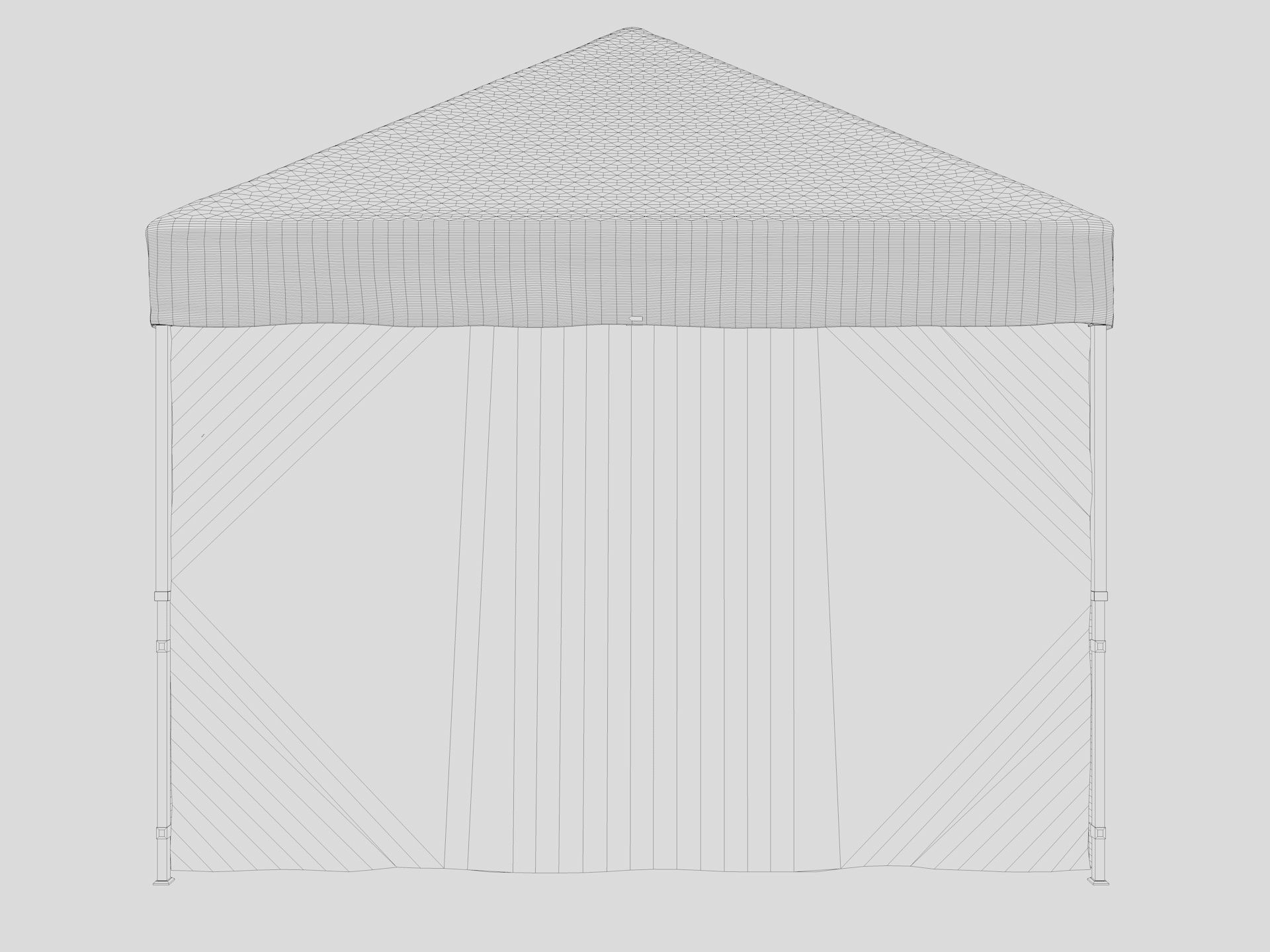 Event Tent 3 4x4 3D model_19