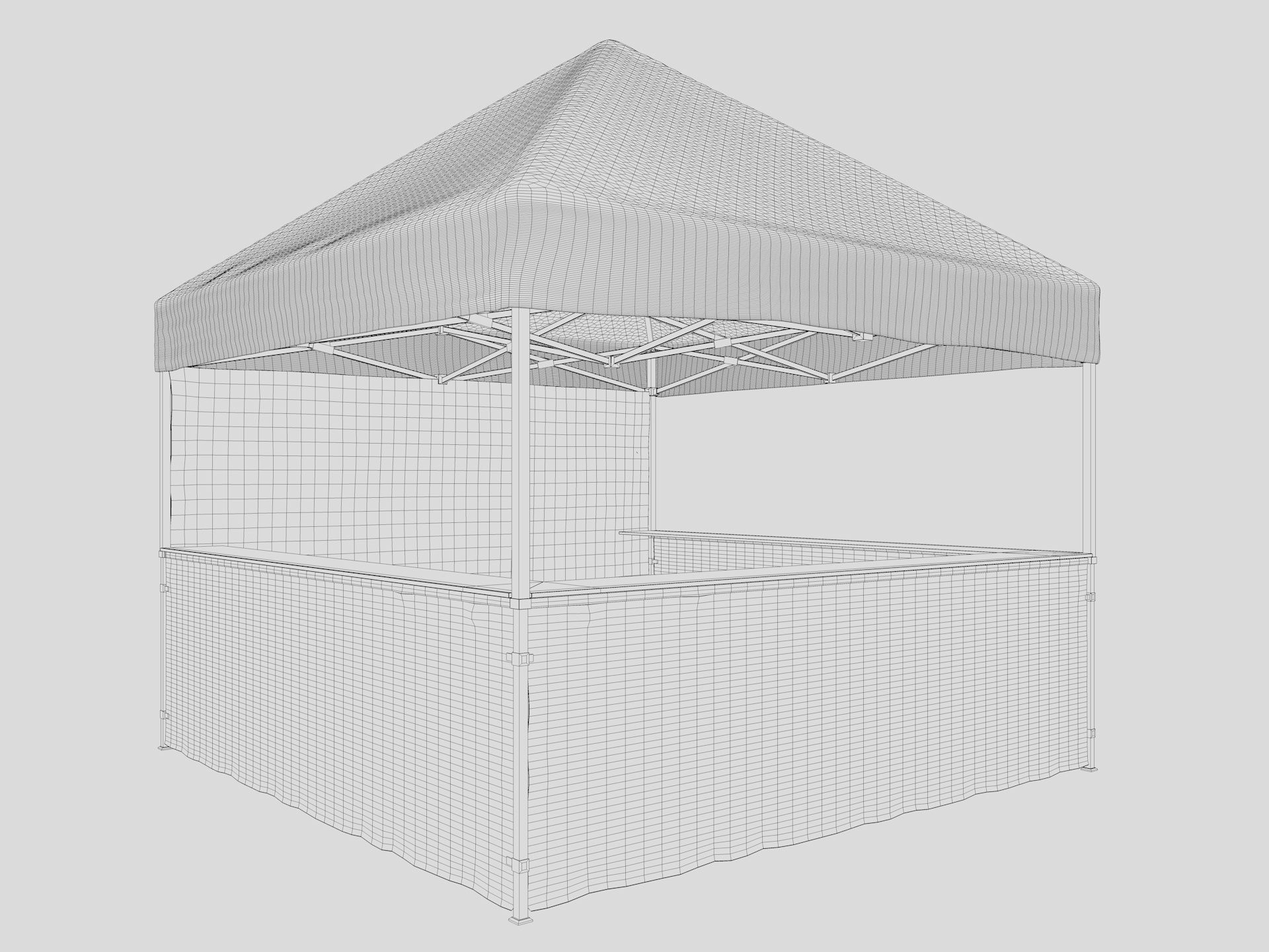Event Tent 3 4x4 3D model_11