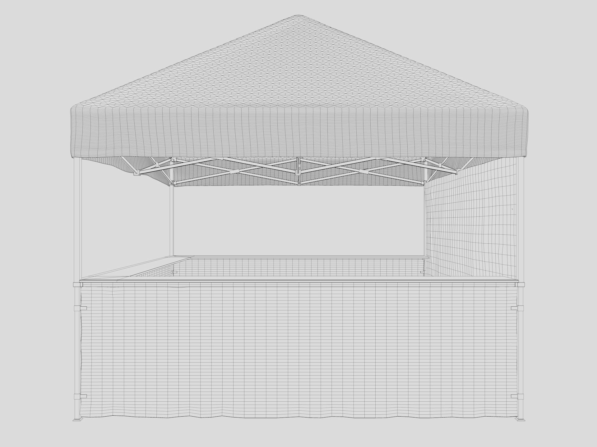 Event Tent 3 4x4 3D model_18