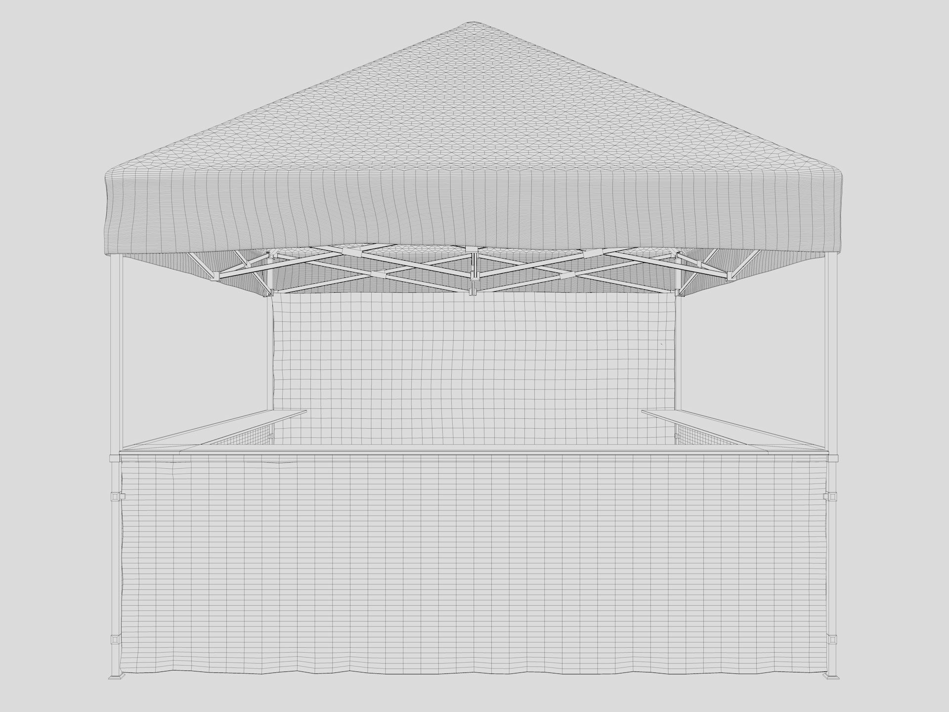 Event Tent 3 4x4 3D model_16