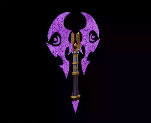 Fantaxy crystal axe 3D model