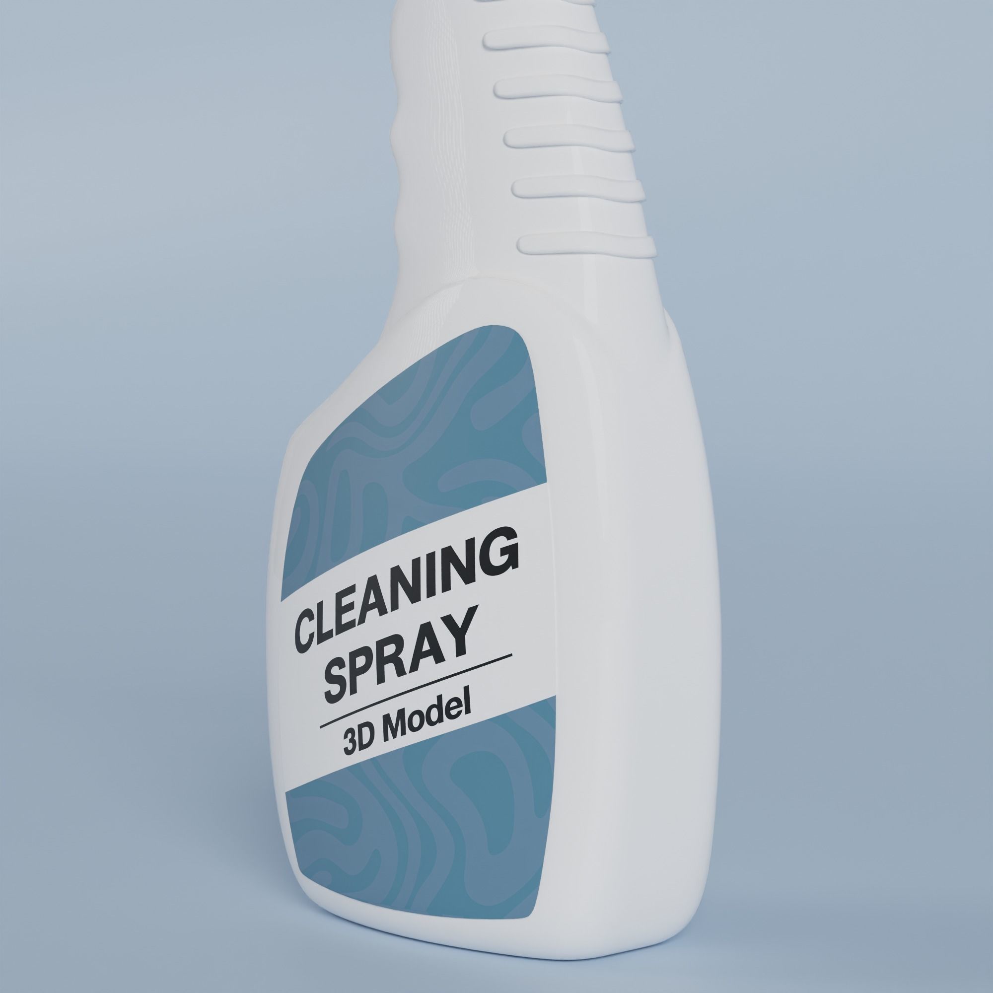 Cleaning Product Spray Bottle ver2 3D model_6